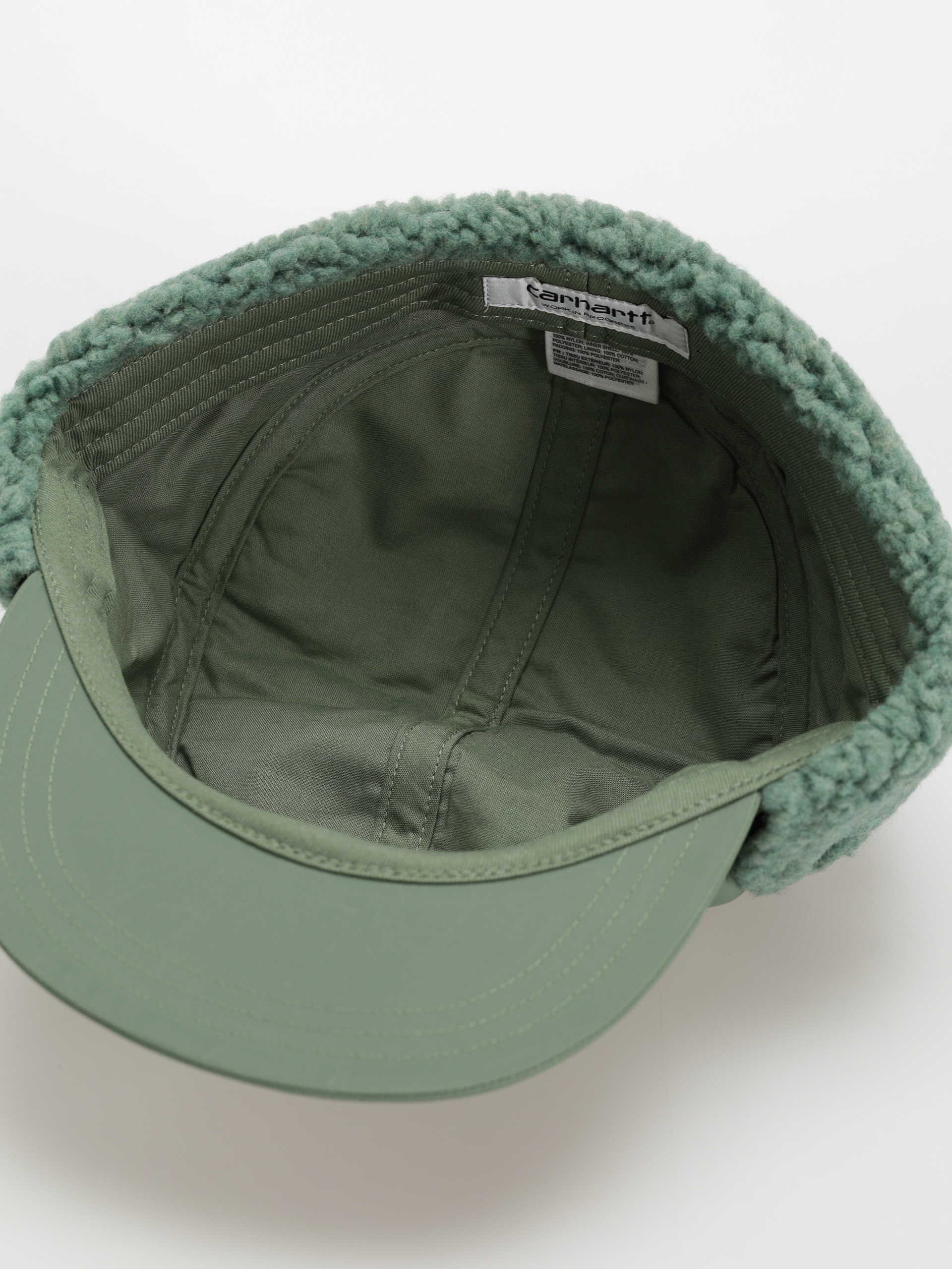 Șapcă Carhartt WIP Olten Ear Guard (duck green/duck green)