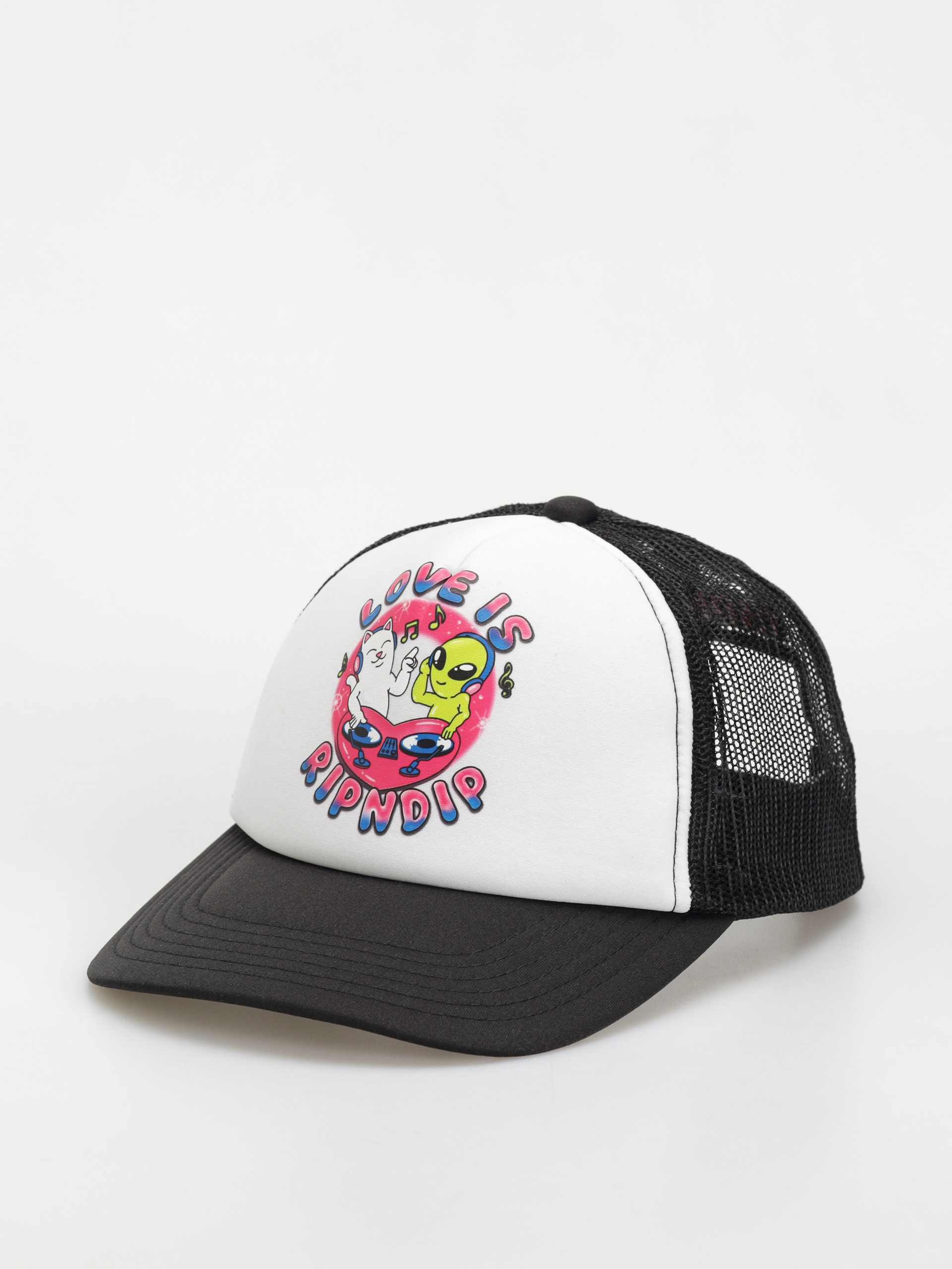 Șapcă RipNDip Love Is Ripndip Trucker (white/black)