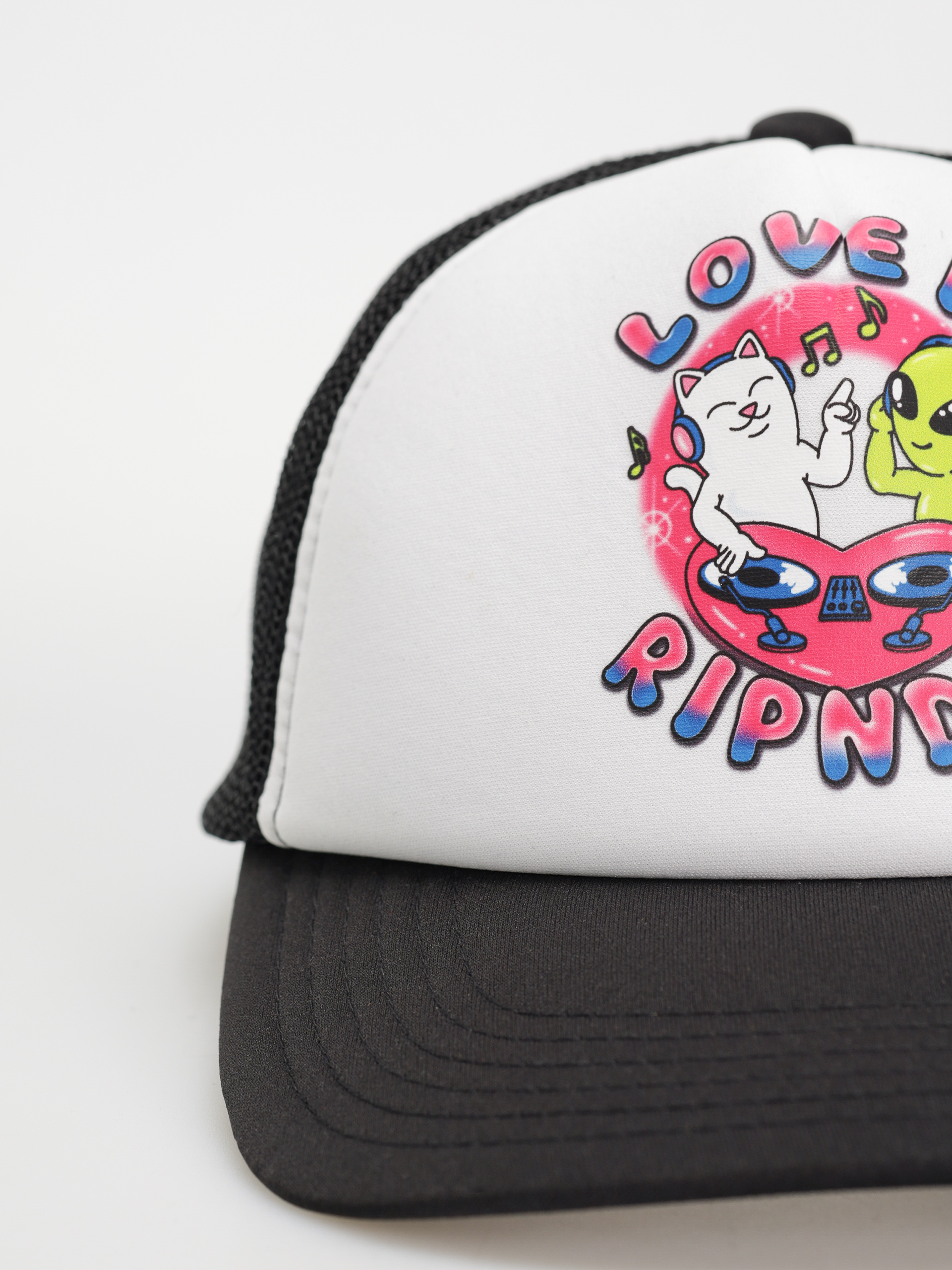 Șapcă RipNDip Love Is Ripndip Trucker (white/black)