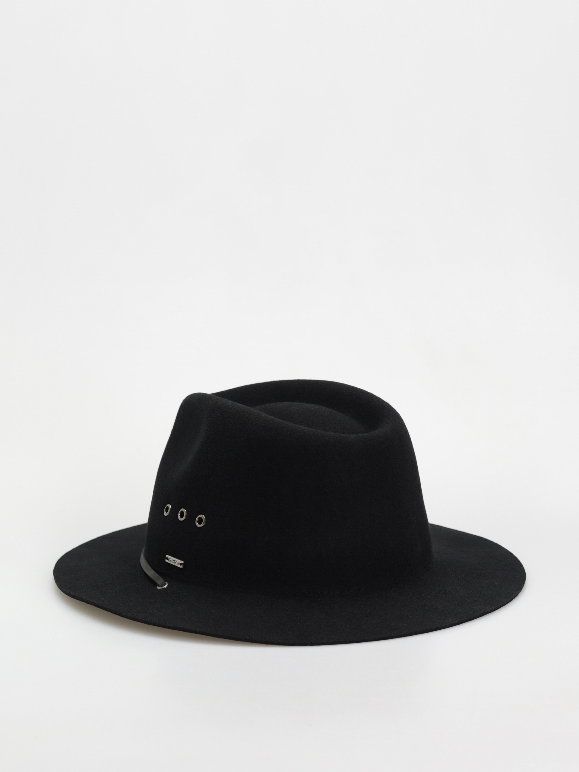 Pălărie Brixton Wesley Wthr Guard Packable Fedora (black)
