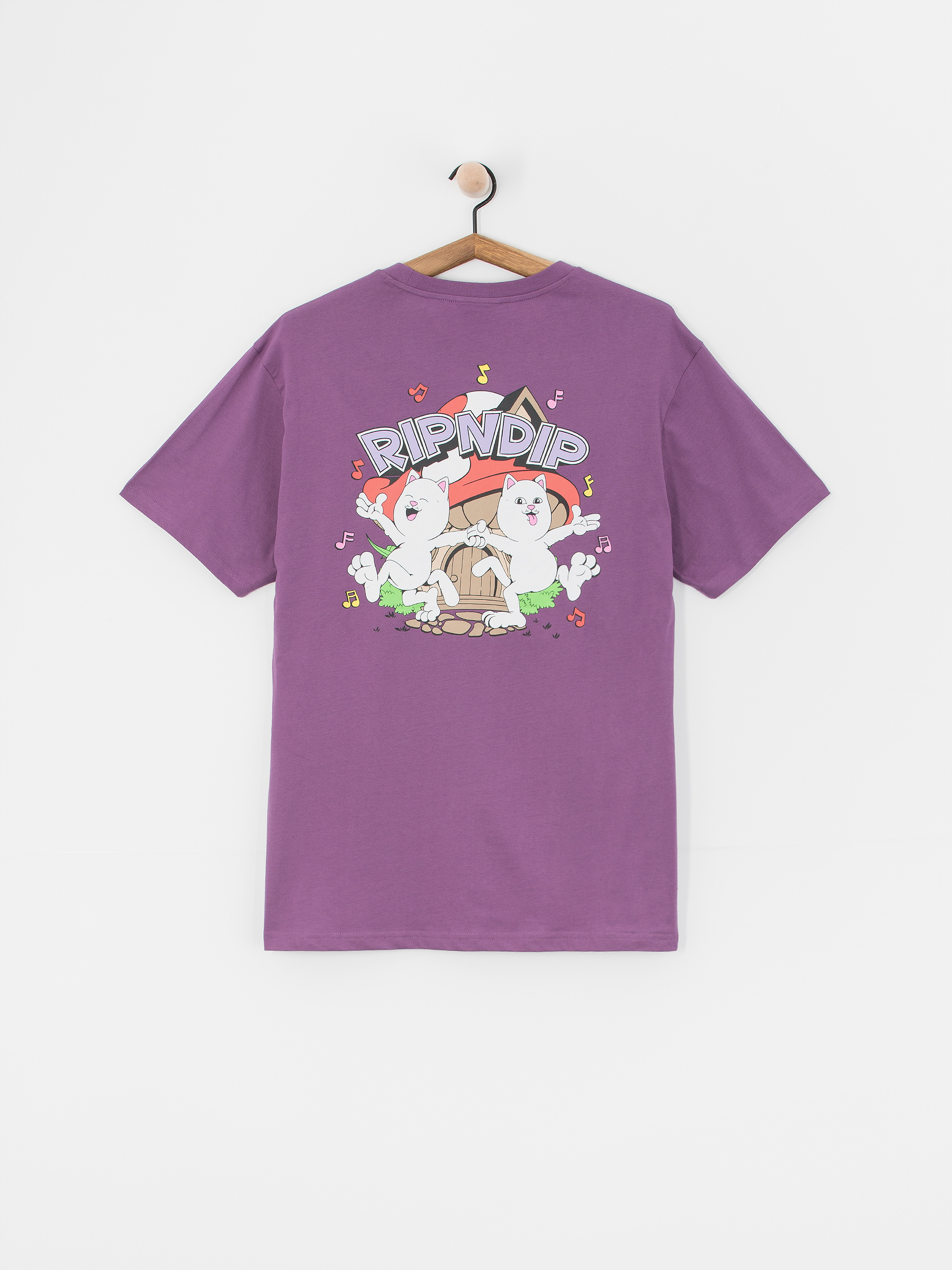 Tricou RipNDip Shroom House (plum)