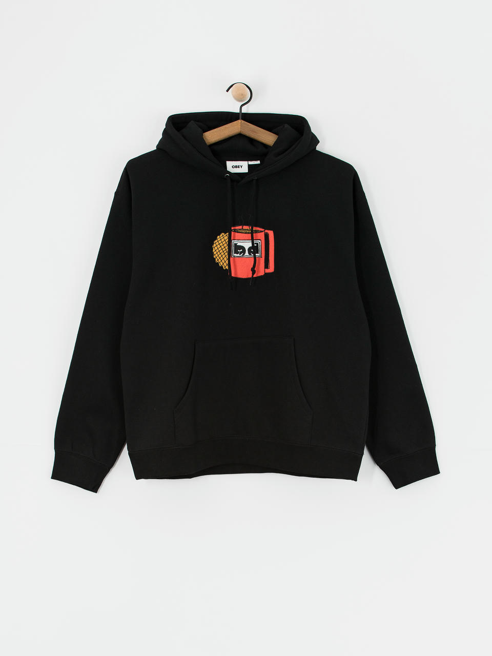 Hanorac cu glugă OBEY Bossa HD (black)