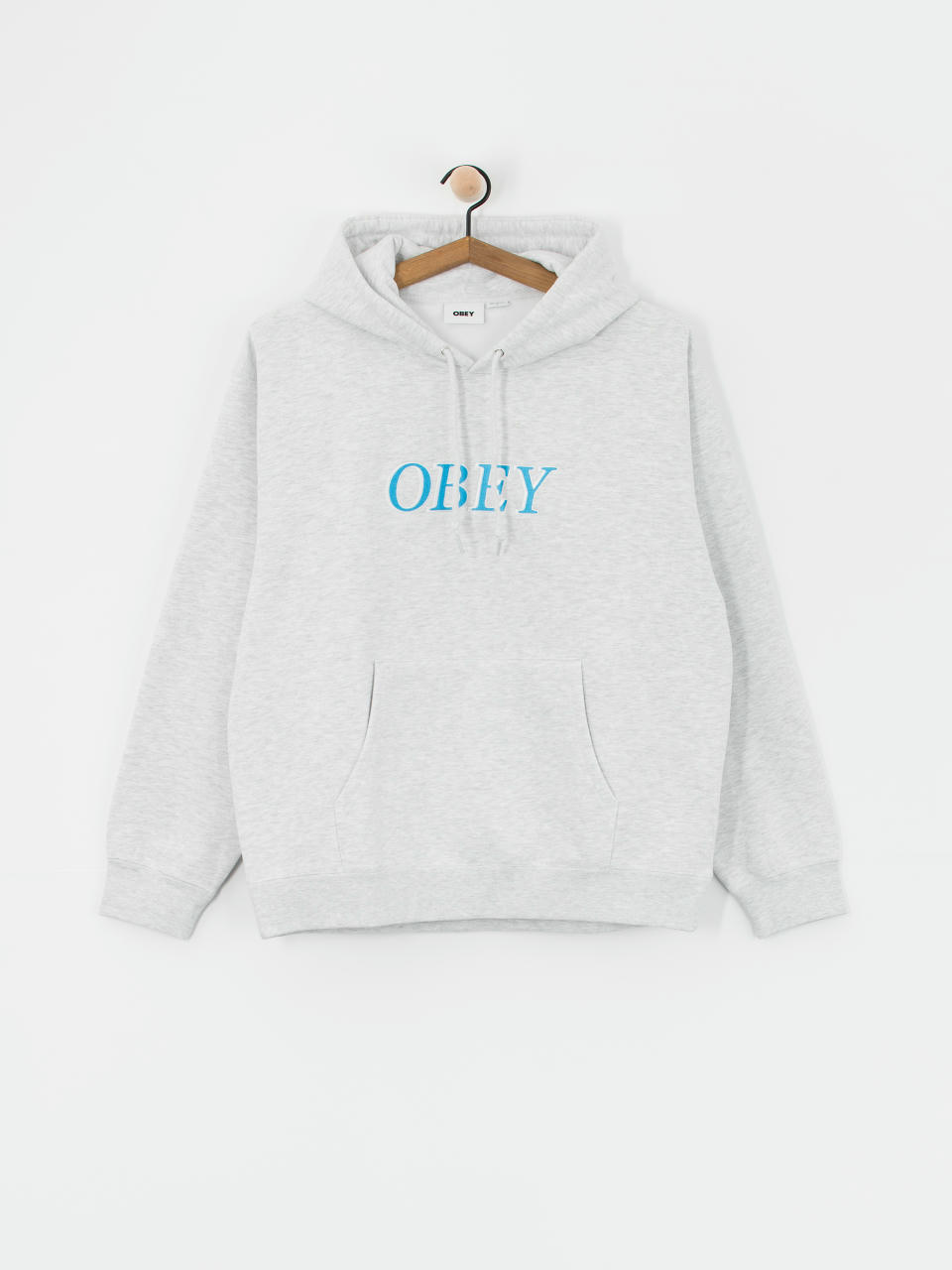 Hanorac cu glugă OBEY Rhythm HD (ash grey)