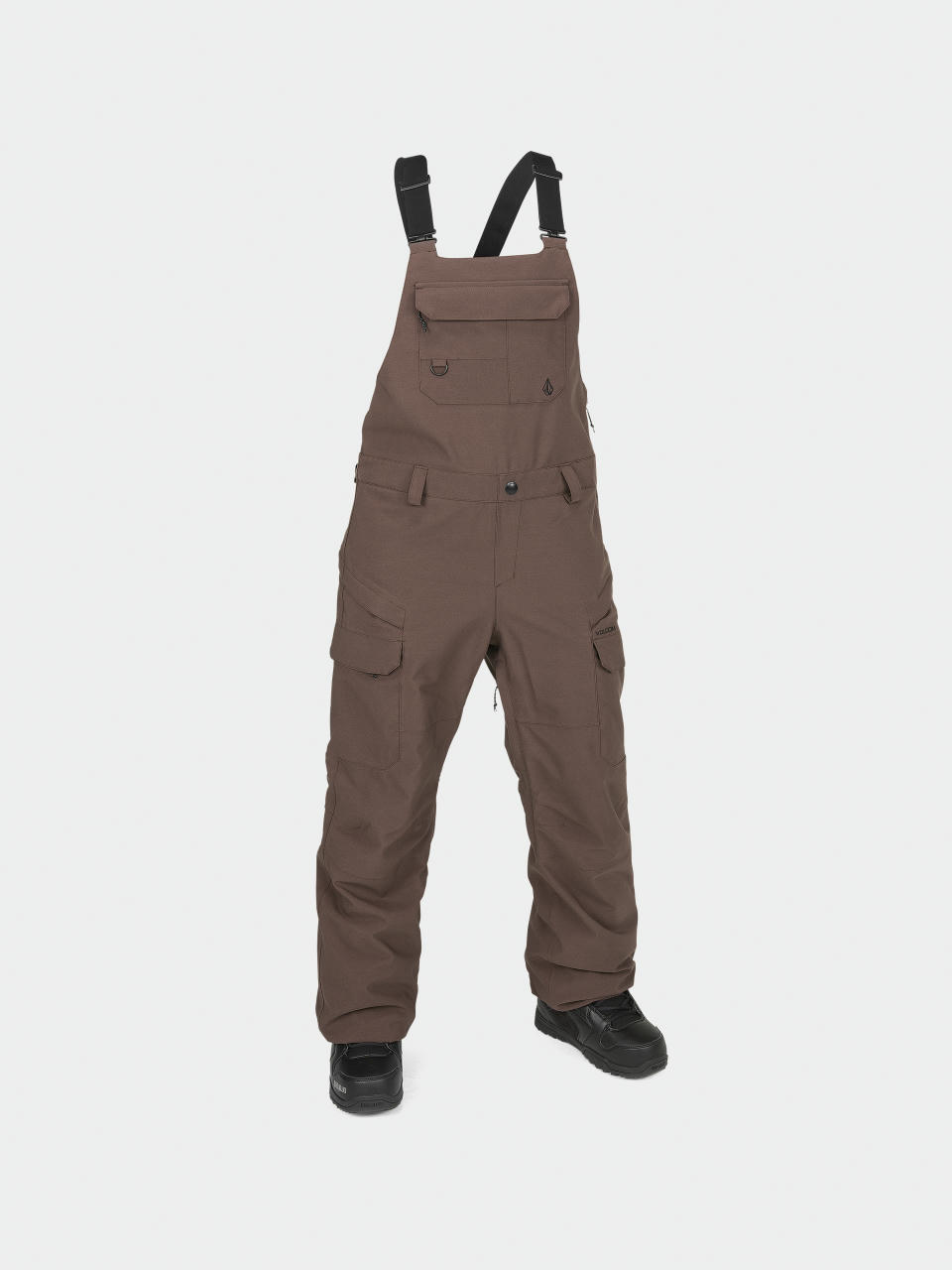 Pentru femei Pantaloni pentru snowboard Volcom Creston 3D Stretch Bib Overall (mahogany)