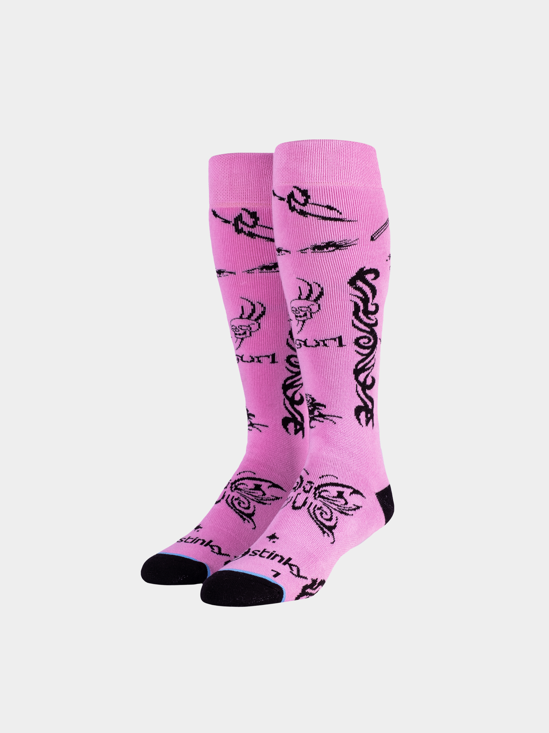 Șosete Stinky Socks Jibgurl (pink/black)