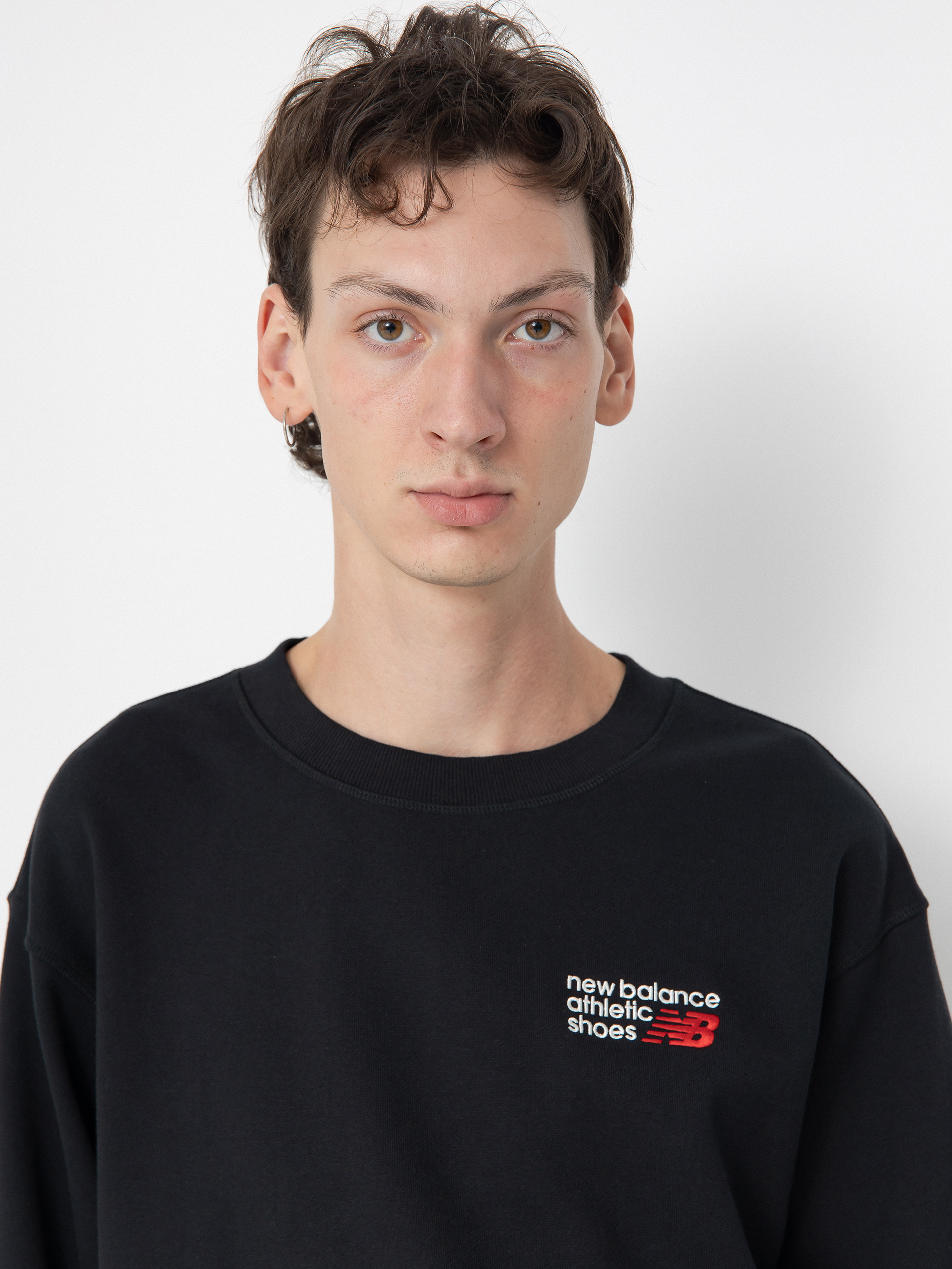 Hanorac New Balance Athletics Premium Logo Crew (black)