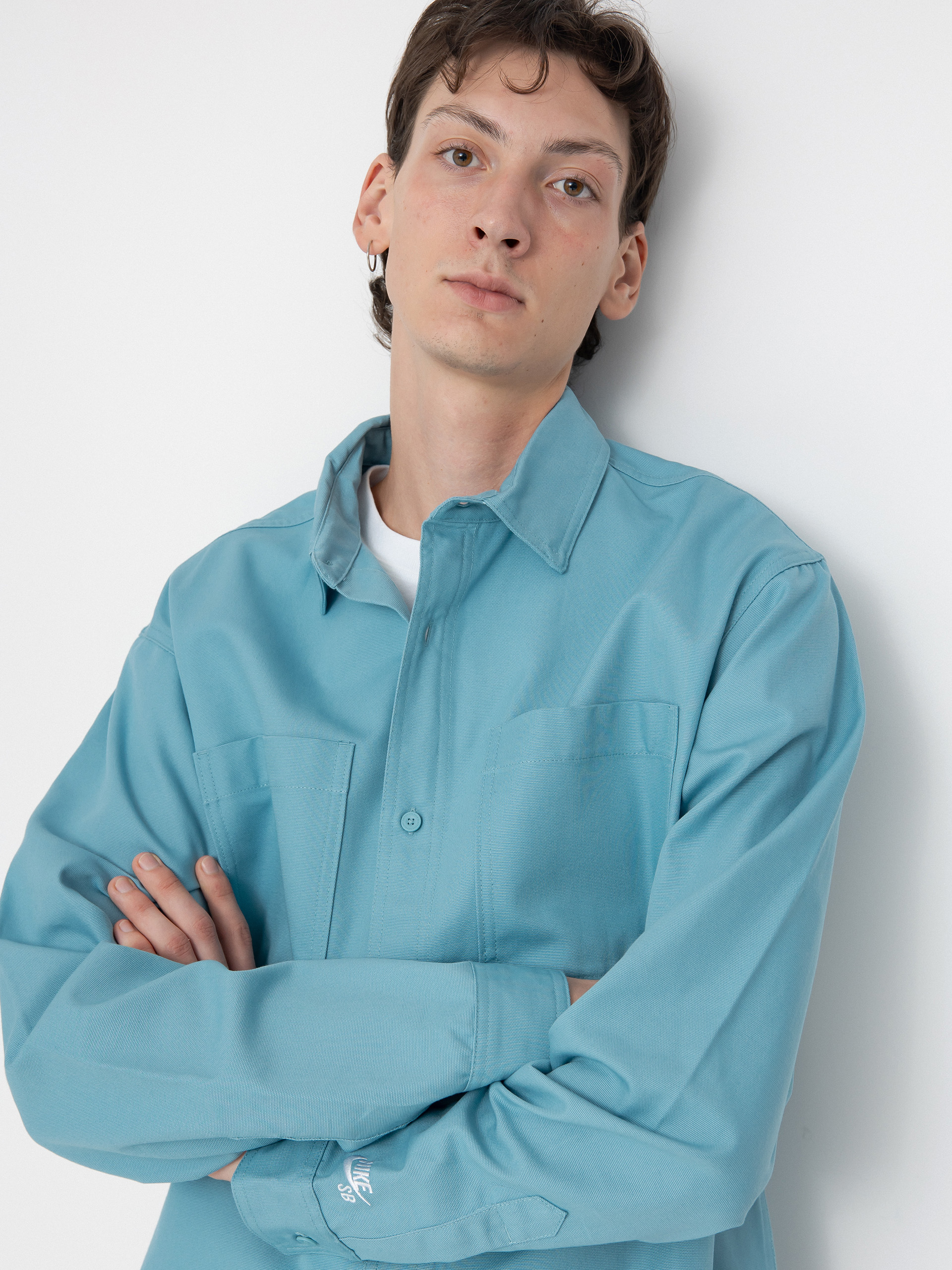 Cămașă Nike SB New Essential (denim turq/white)