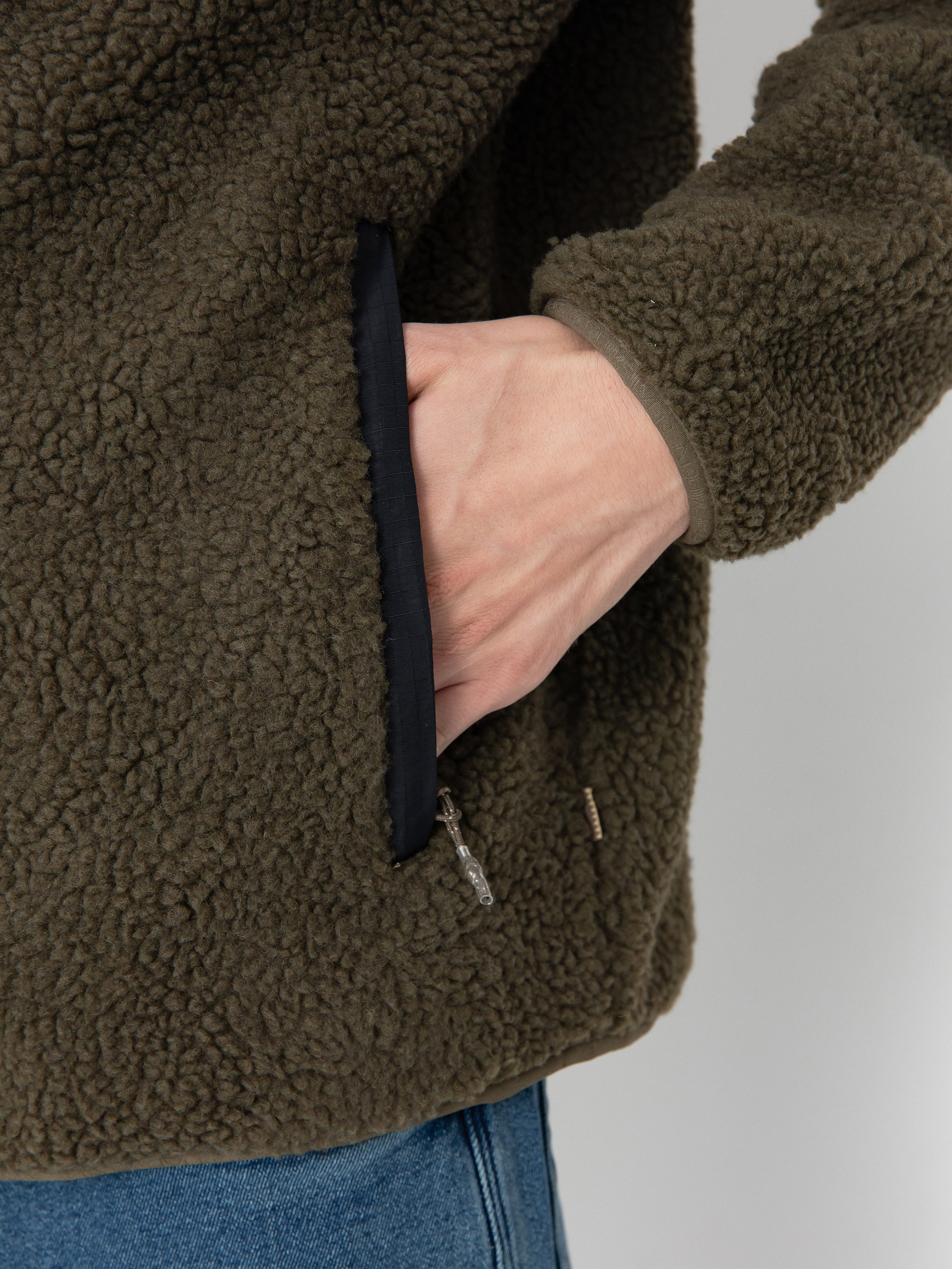 Pentru bărbați Hanorac din fleece Quiksilver Shallow Water FZ (canteen)