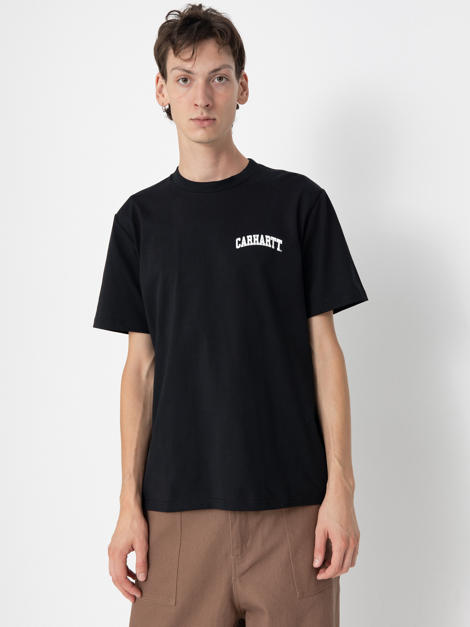 Tricou Carhartt WIP University Script (black/white)