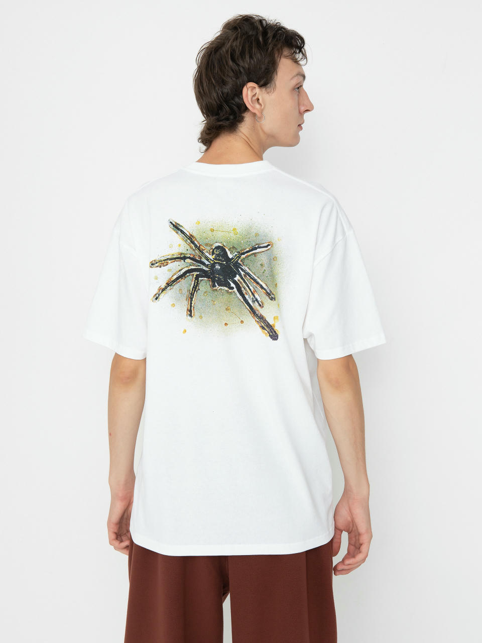 Tricou Polar Skate Green Spider (white)