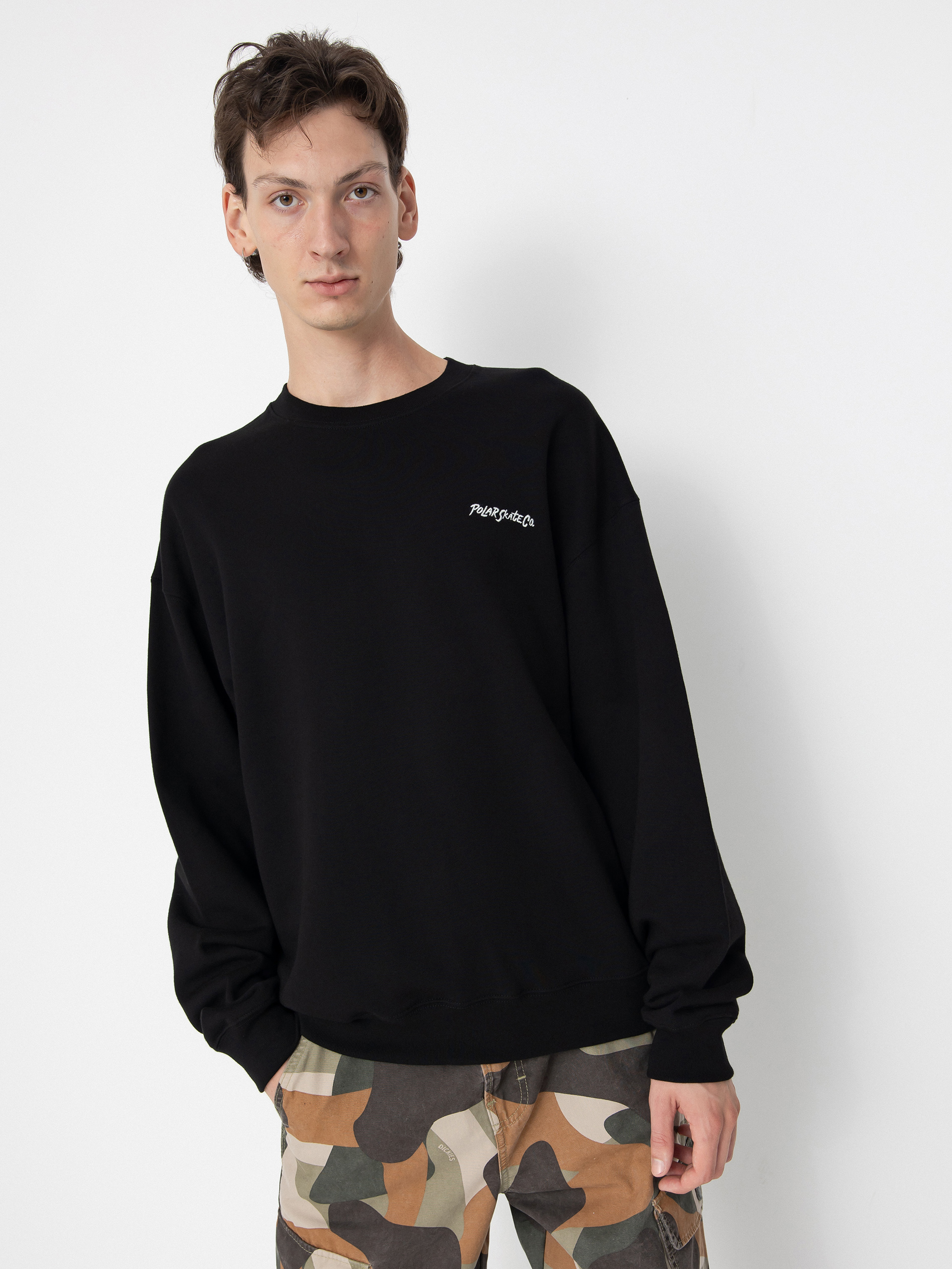 Hanorac Polar Skate Dave Crewneck Surf Logo (black)