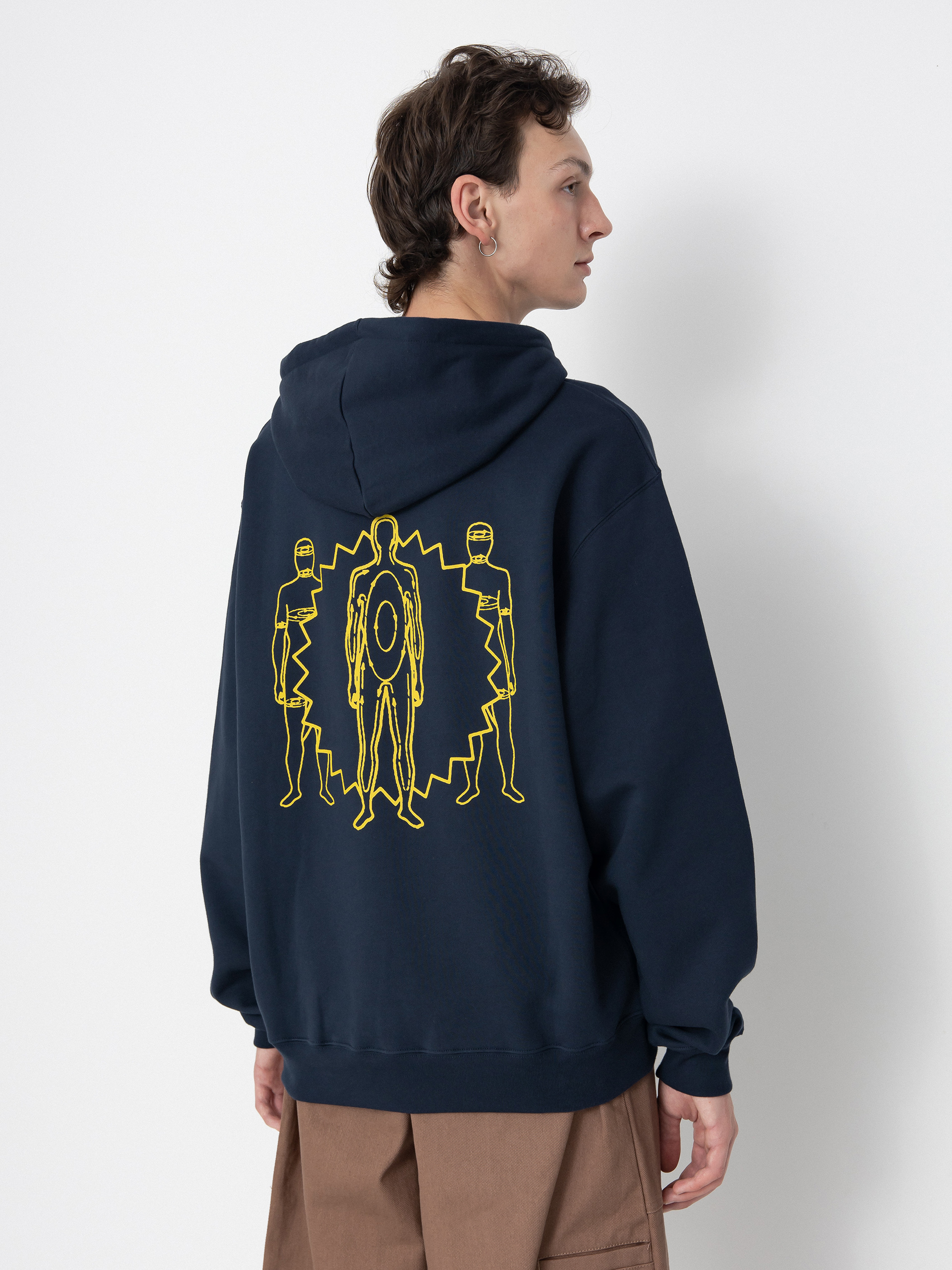 Hanorac cu glugă Polar Skate Dave Hoodie Anyone Out There HD (new navy)