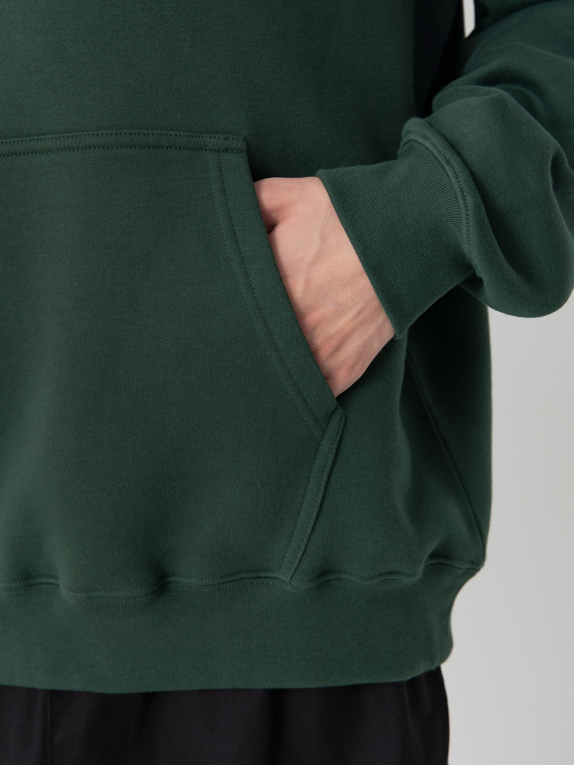 Hanorac cu glugă Polar Skate Default HD (dark green)