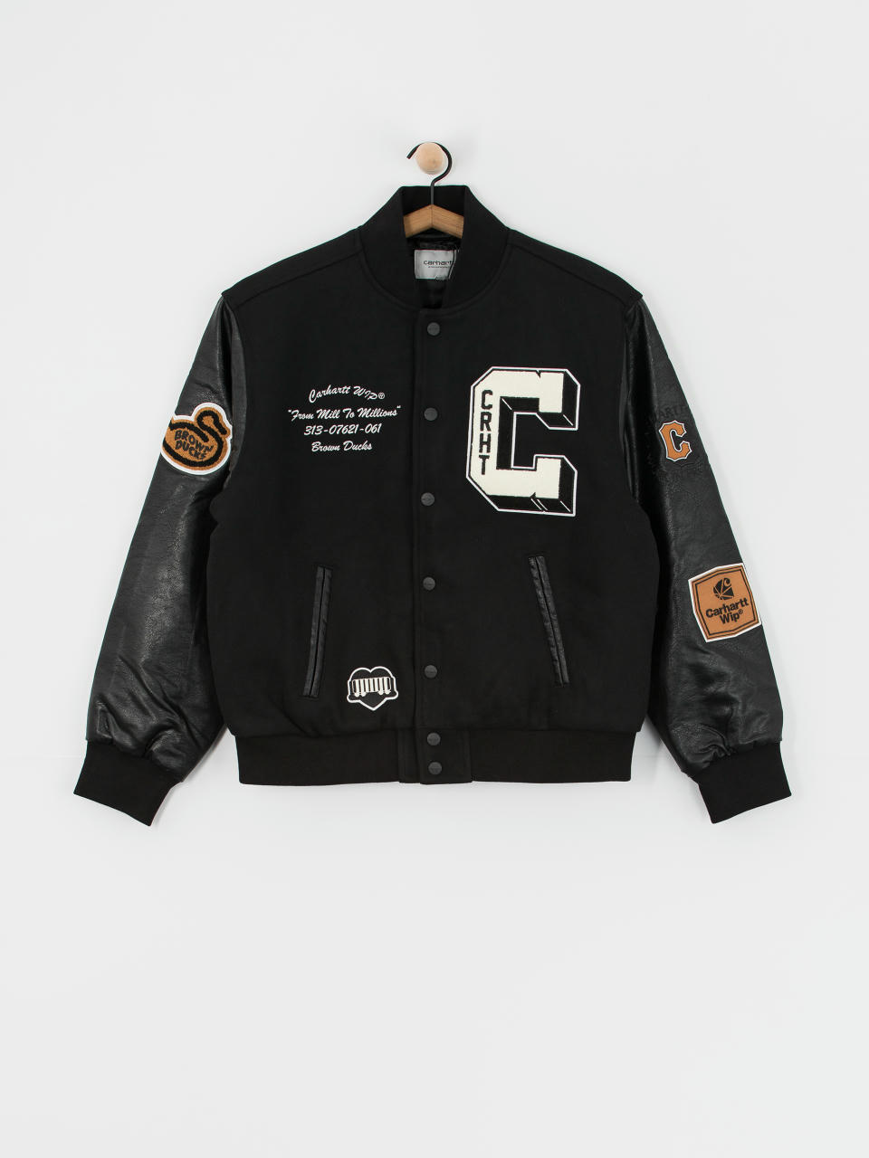 Geacă Carhartt WIP Brown Ducks Bomber (black/black)