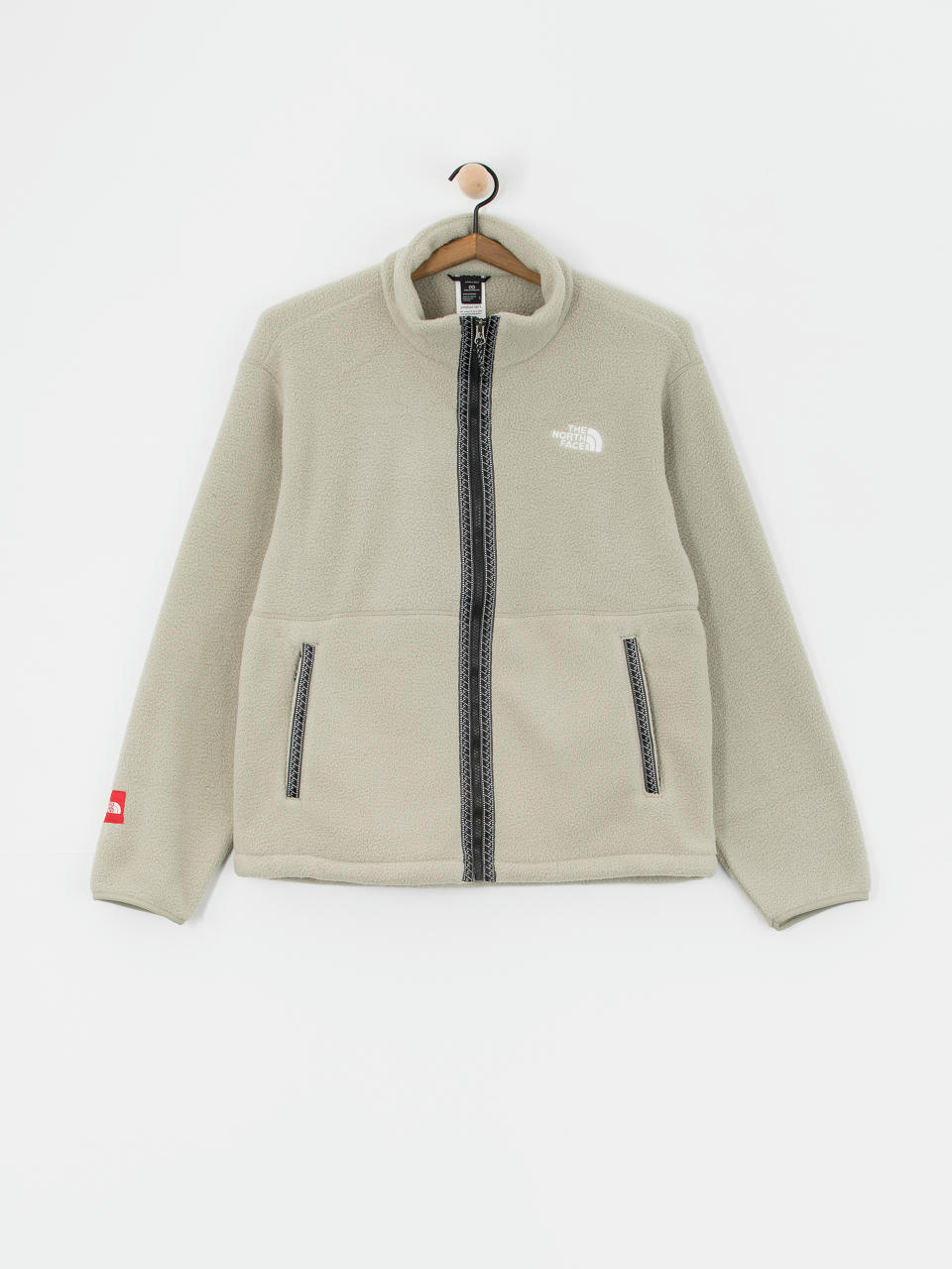 Hanorac din fleece The North Face Tnf Fleeski FZ (clay grey)