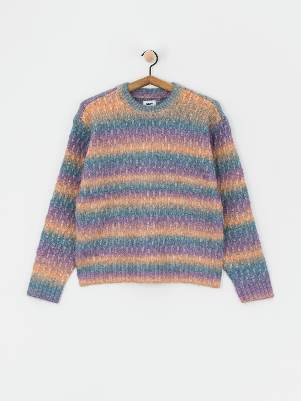 Pulover OBEY Daytrip Crew Sweater Wmn (purple multi)