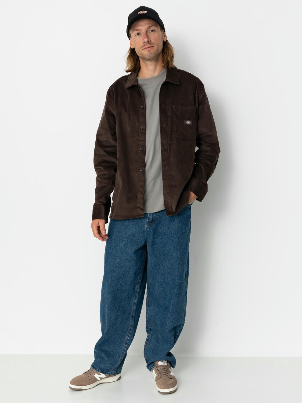 Cămașă Dickies Corduroy (chocolate brown)