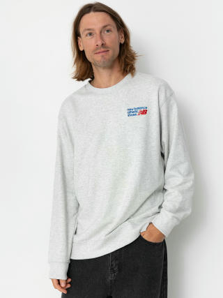 Hanorac New Balance Athletics Premium Logo Crew (ashheather)