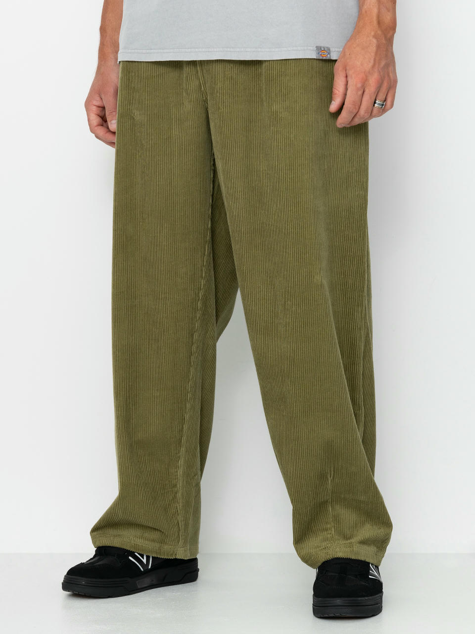 Pantaloni Poetic Collective Ballon (olive green corduroy)