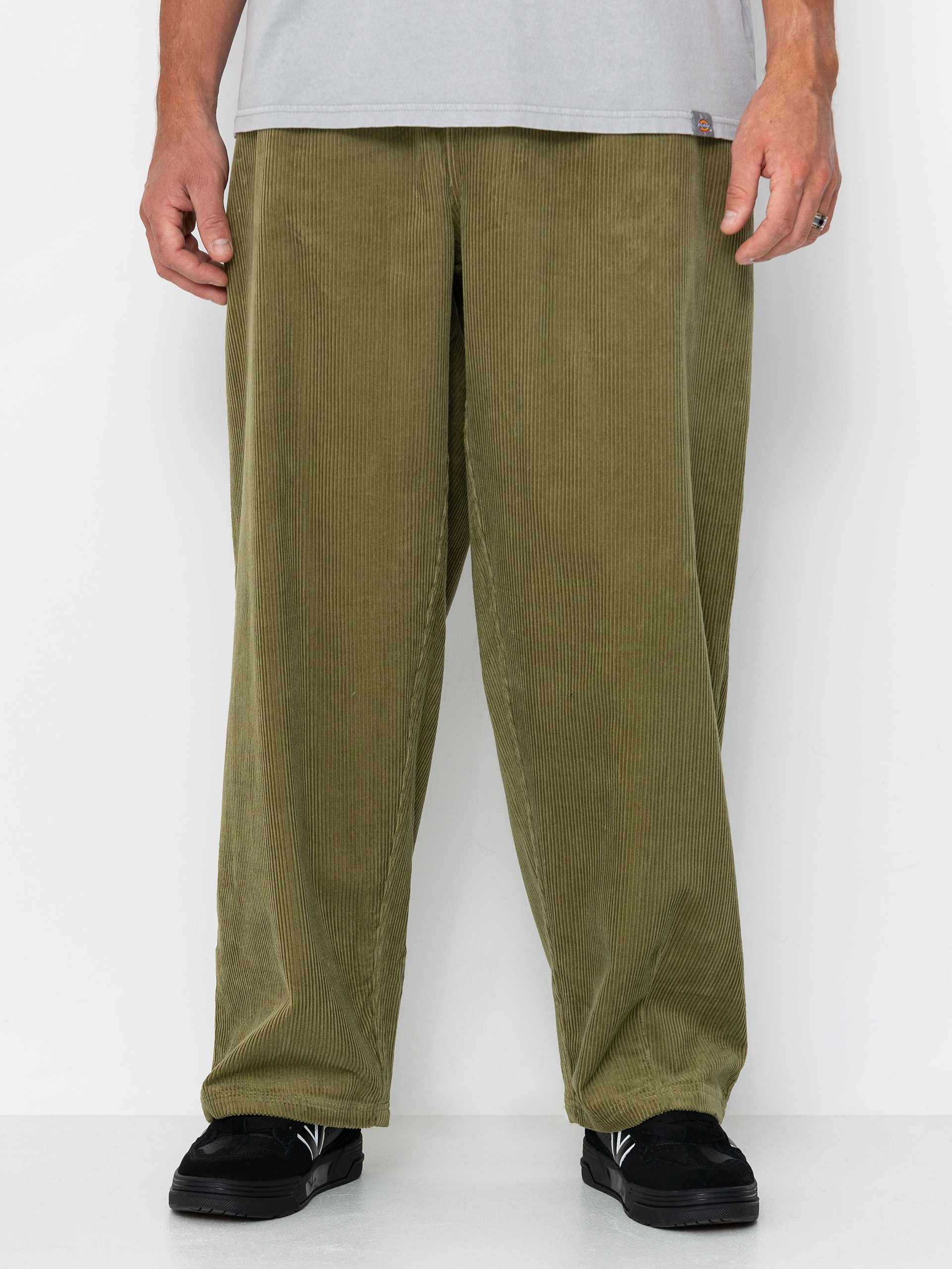 Pantaloni Poetic Collective Ballon (olive green corduroy)
