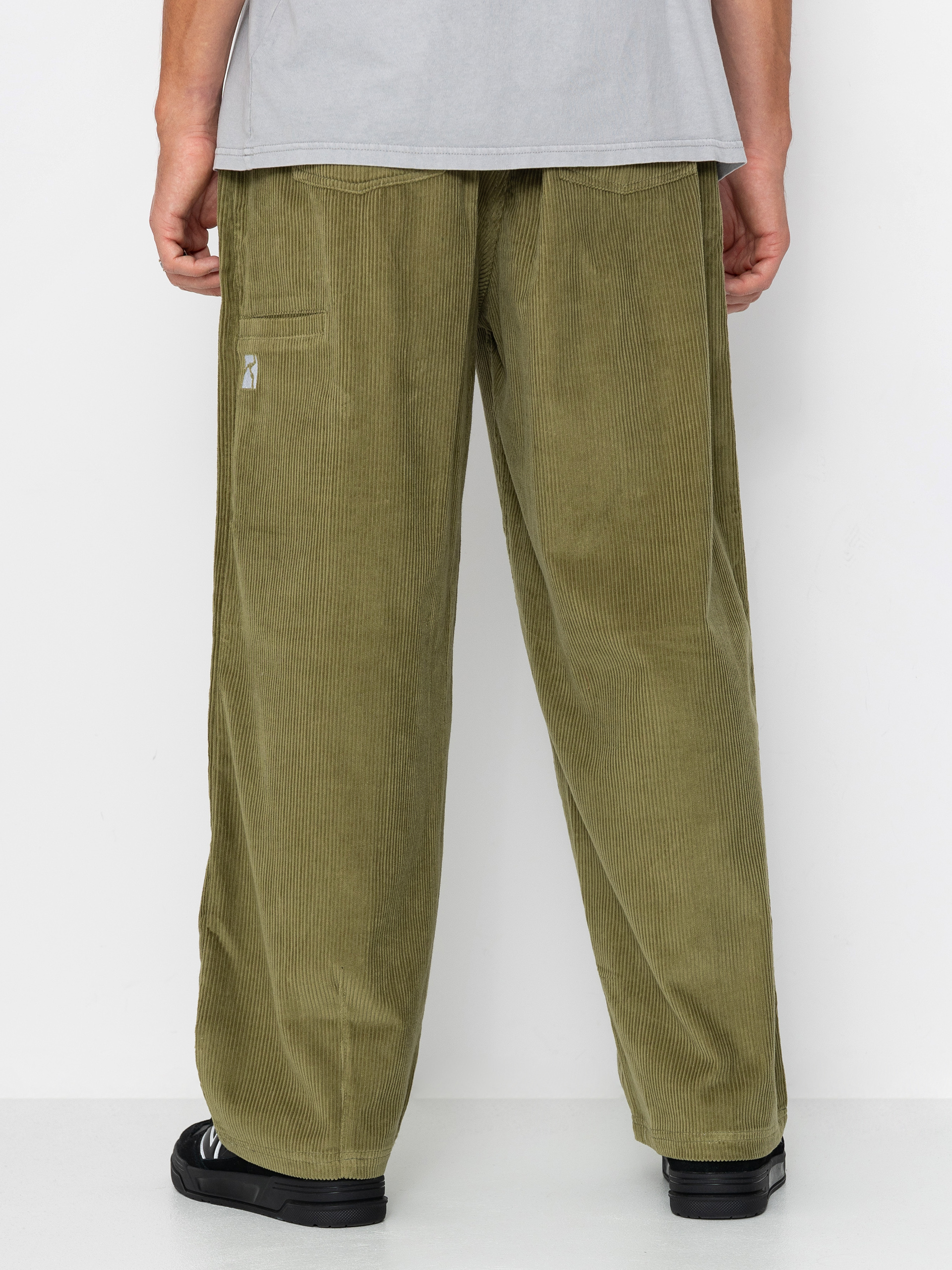 Pantaloni Poetic Collective Ballon (olive green corduroy)