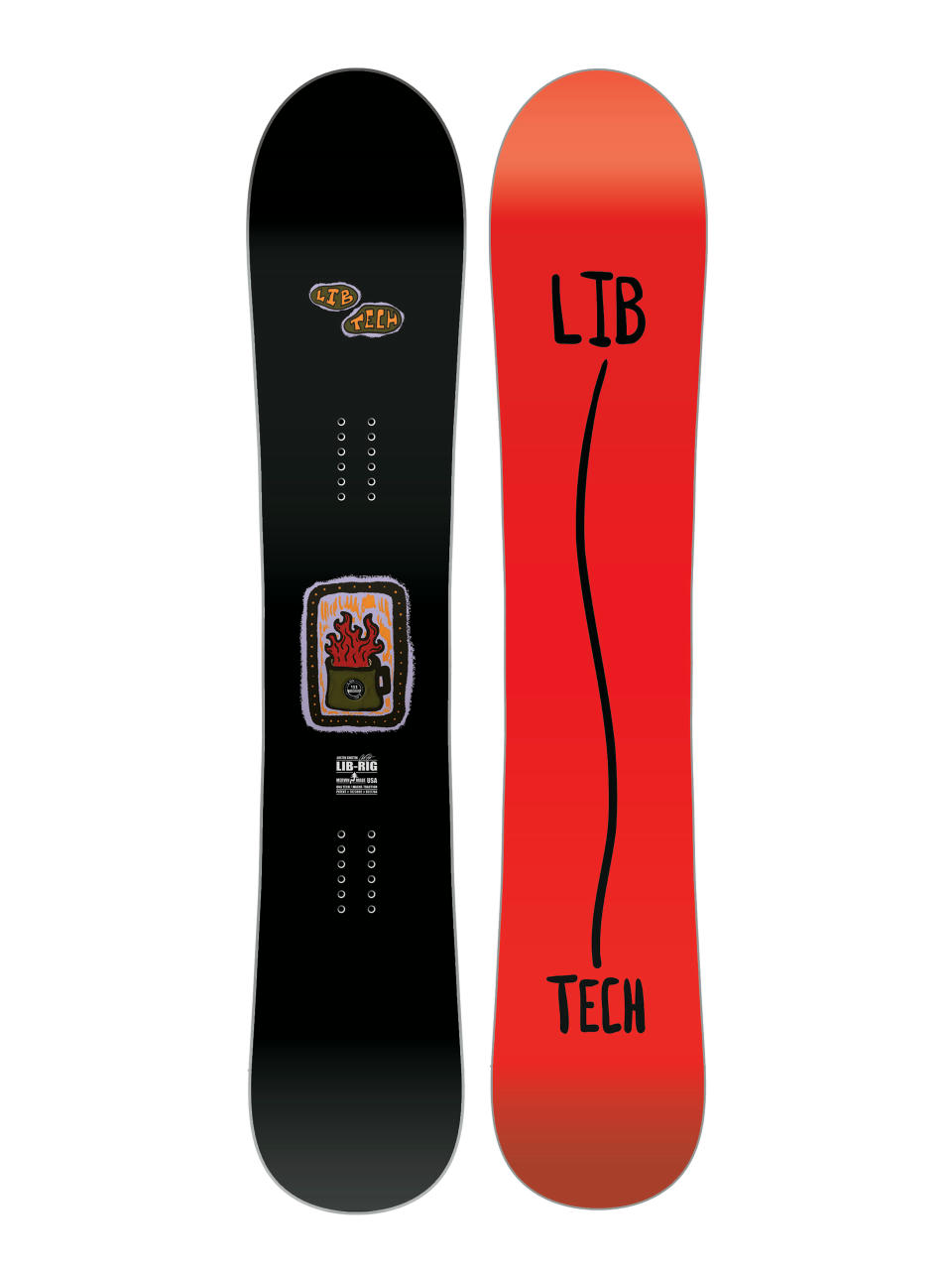 Pentru bărbați Snowboard Lib Tech Lib Rig (red)