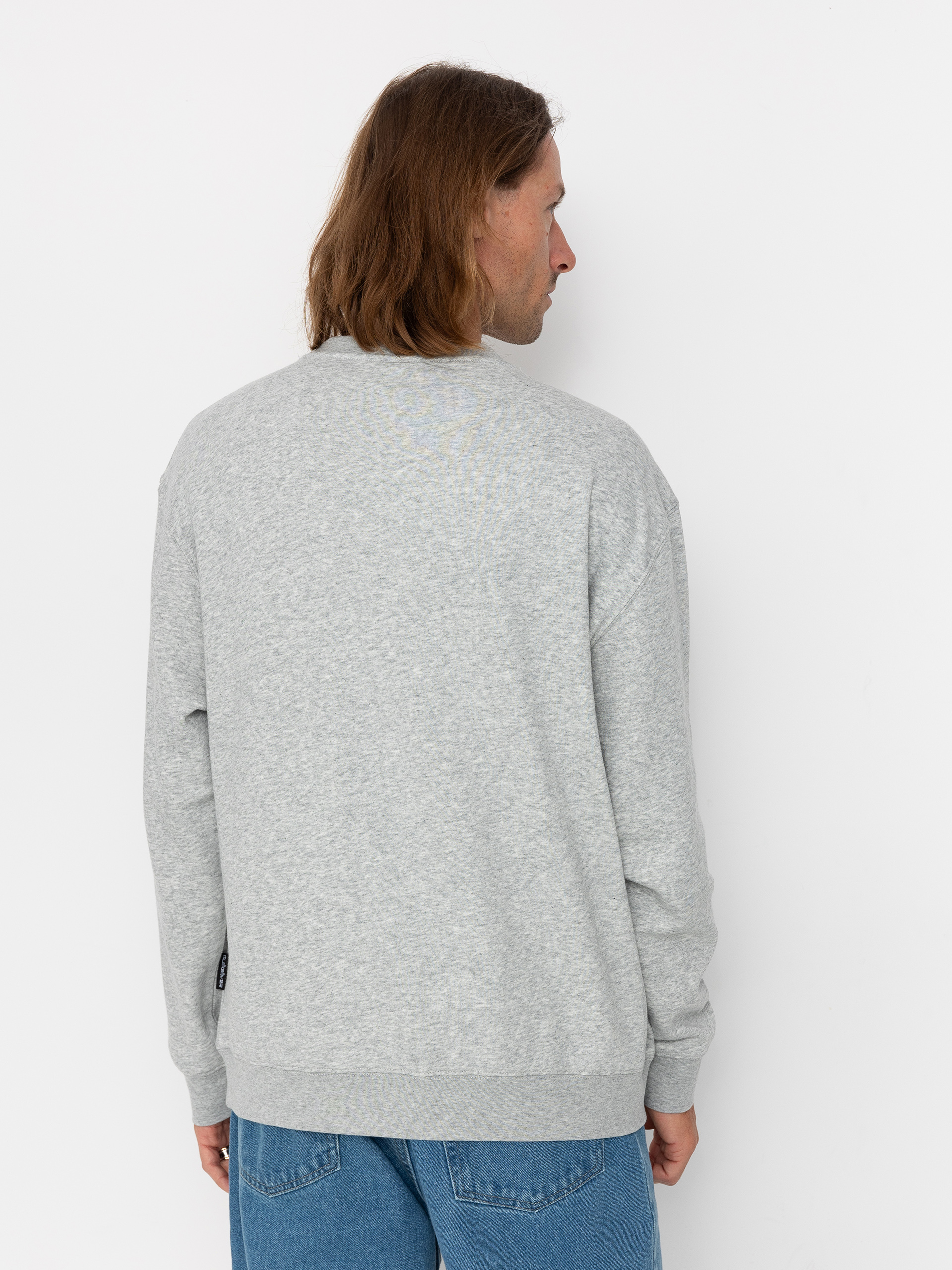 Hanorac Quiksilver Graphic Crew (light grey heather)