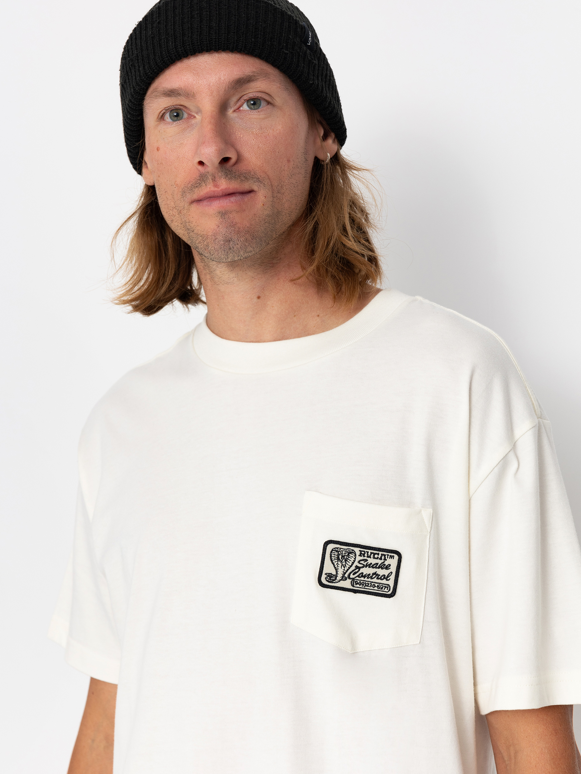 Tricou RVCA Cobra Service (antique white)