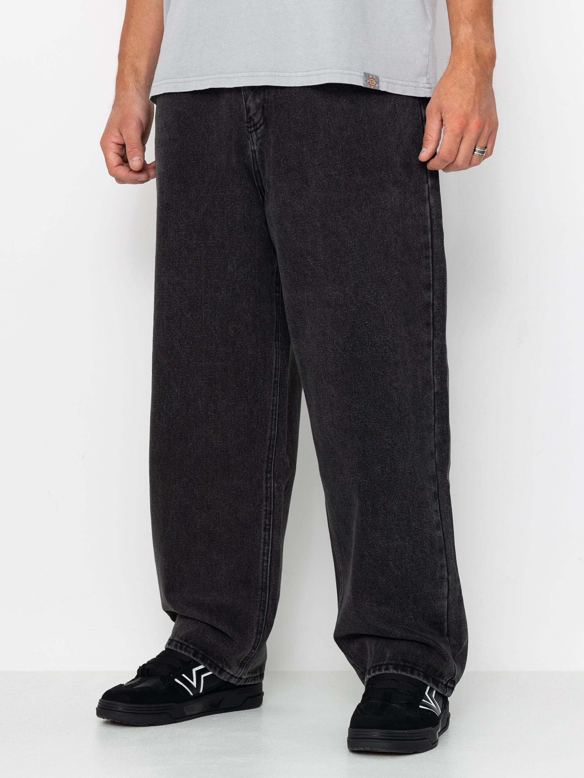 Pantaloni Wasted Paris Kingdom Curve Casper (faded black)