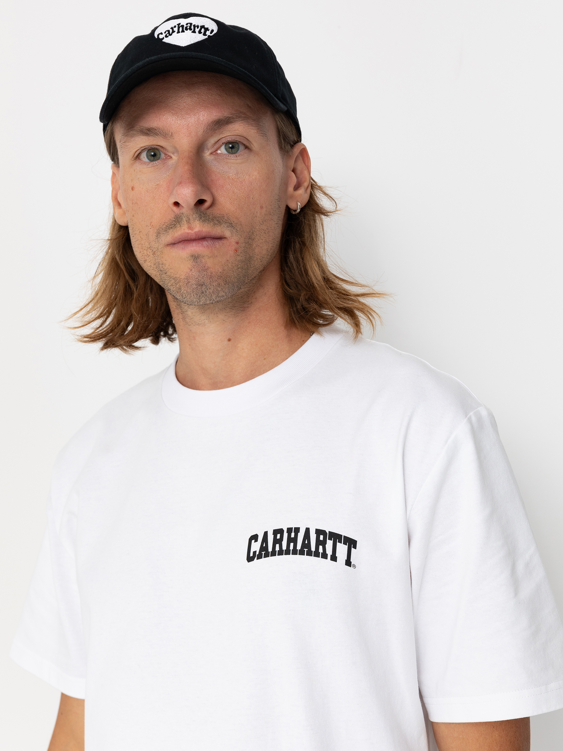 Tricou Carhartt WIP University Script (white/black)
