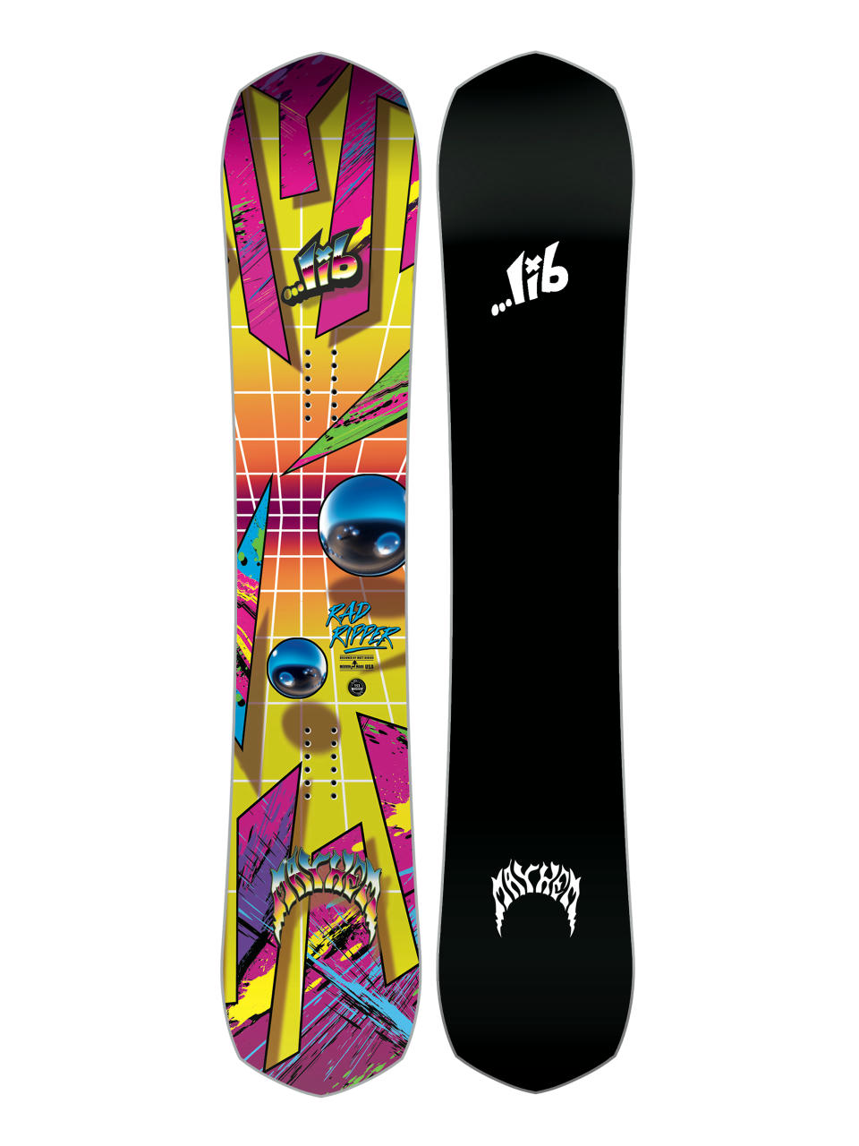 Pentru bărbați Snowboard Lib Tech Mayhem Rad Ripper (yellow)