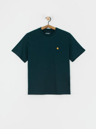 Tricou Carhartt WIP Chase Wmn (duck blue/gold)