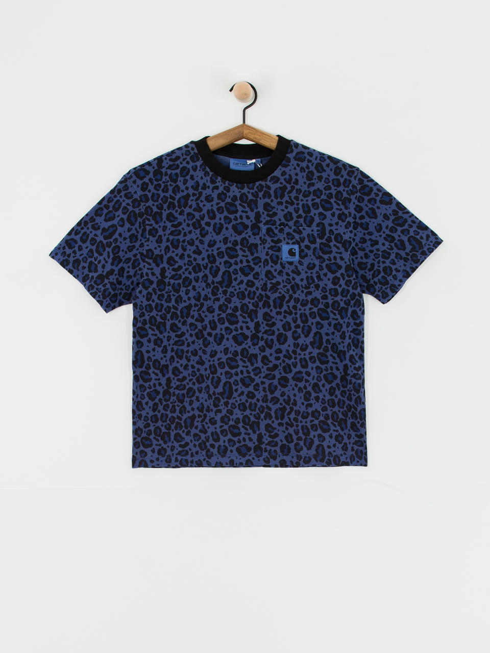 Tricou Carhartt WIP Leo Pocket Wmn (camo leo/aura)