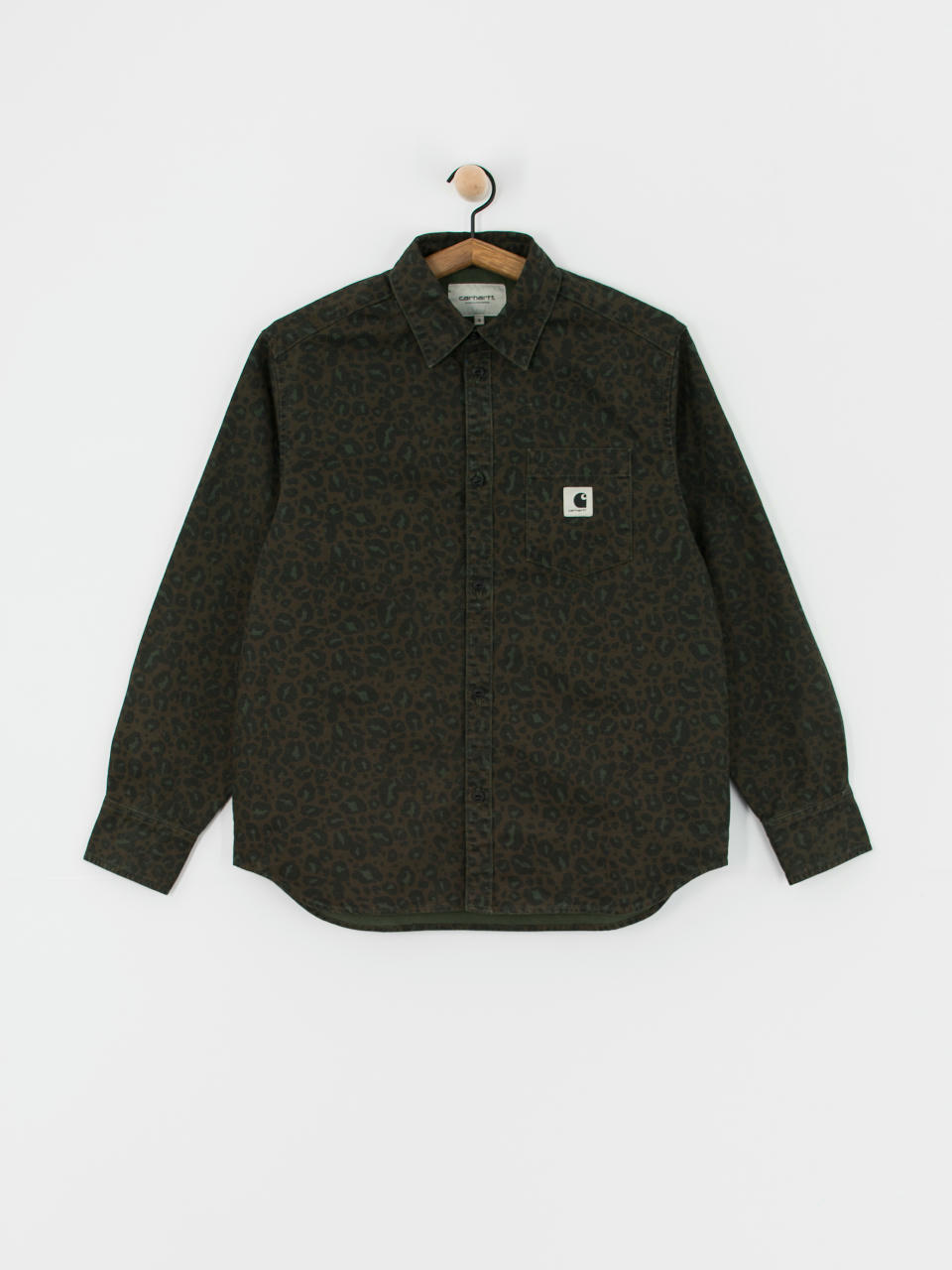 Cămașă Carhartt WIP Leo Wmn (camo leo/tamarind/office green)