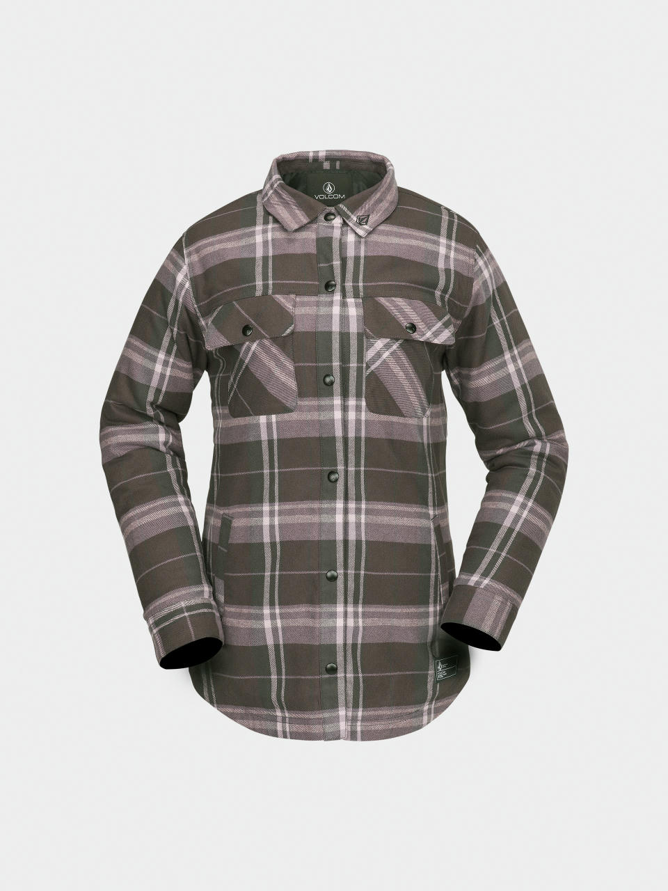 Pentru femei Geacă de snowboard Volcom Ins Riding Flannel (dusty lavender)