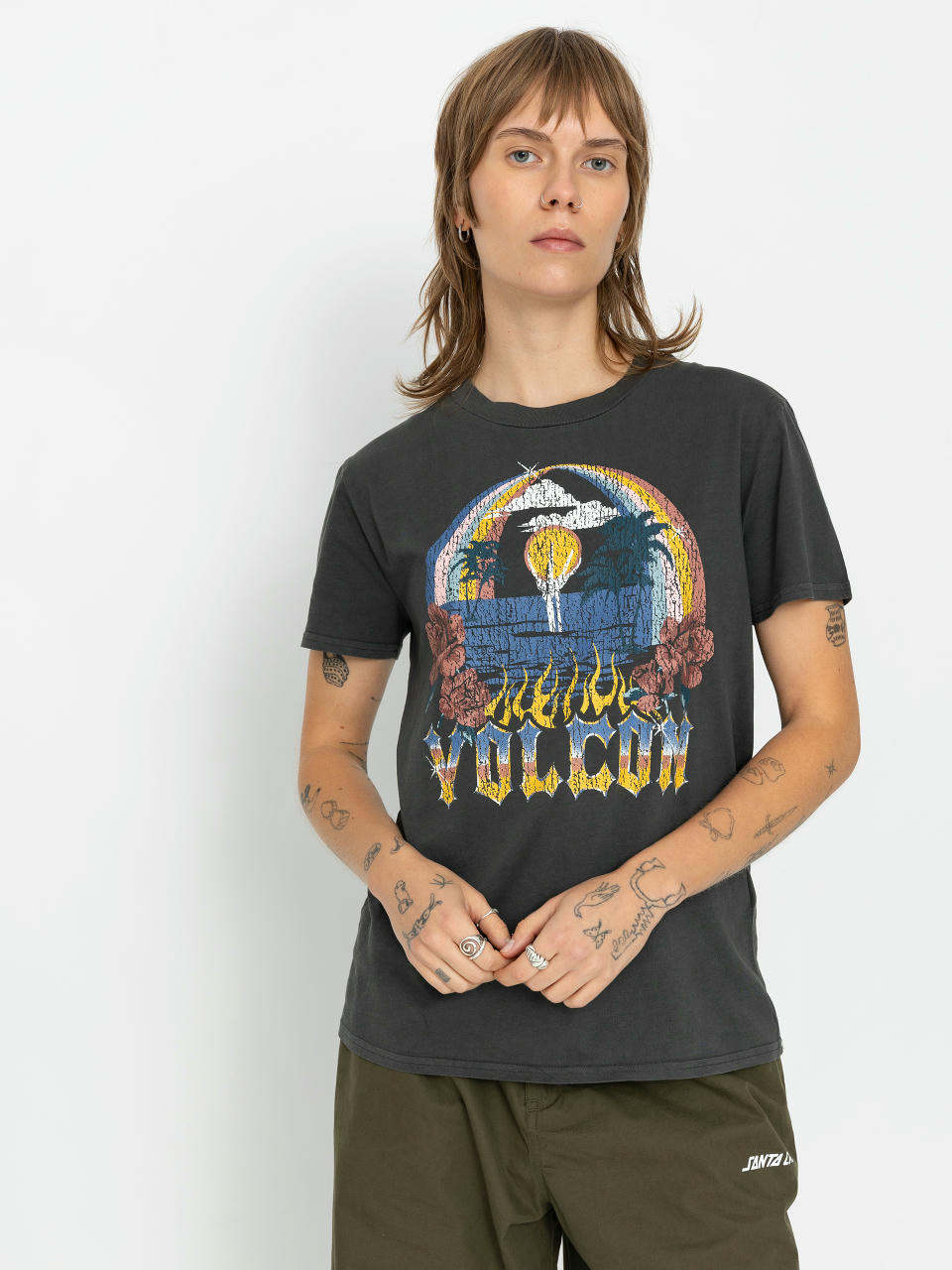 Tricou Volcom Lock It Up Wmn (black)