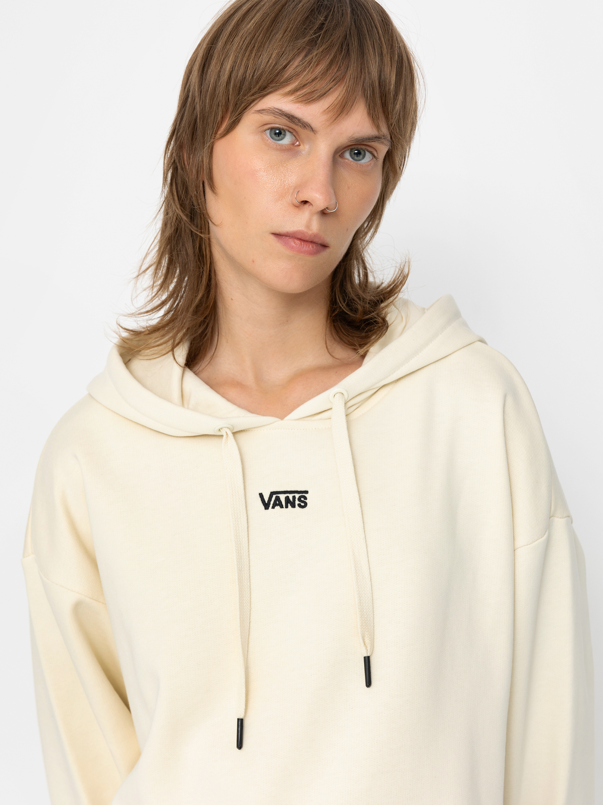 Hanorac cu glugă Vans Flying V HD Wmn (flying v turtledove)