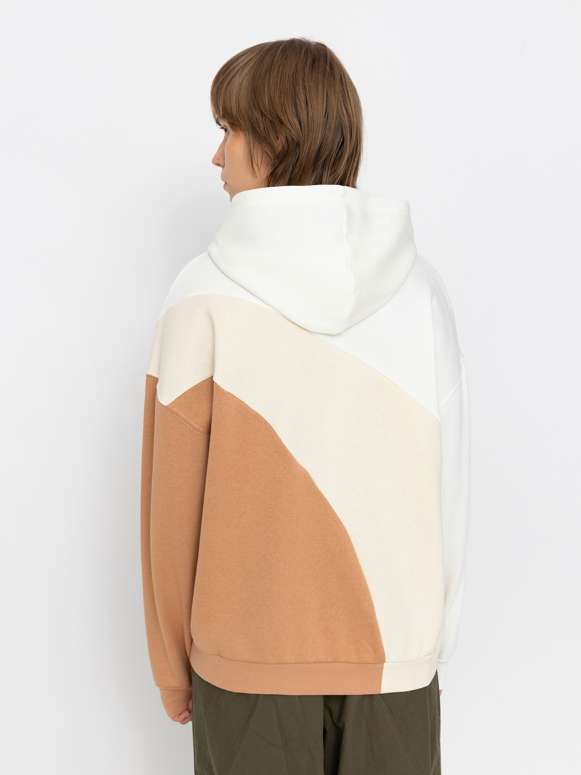 Hanorac cu glugă Roxy Waving Heart HD Wmn (parchment)