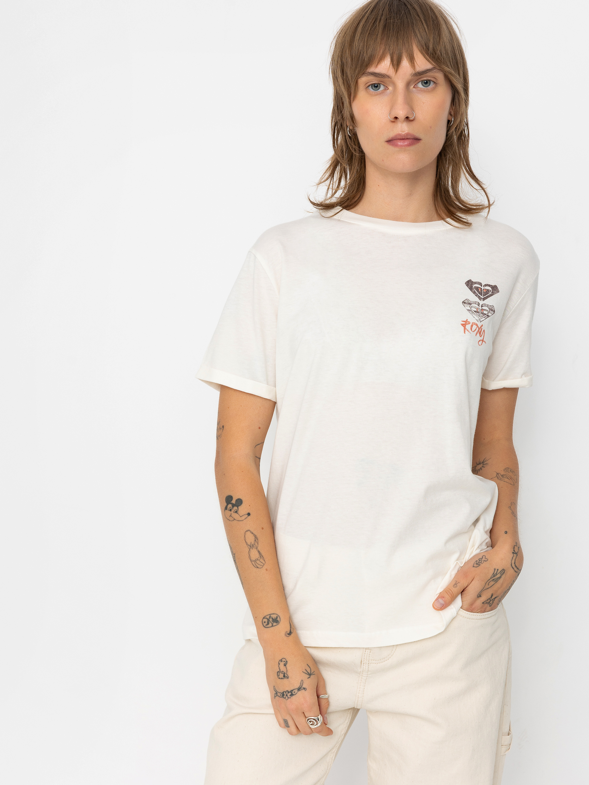 Tricou Roxy Noon Ocean Art Wmn (egret)