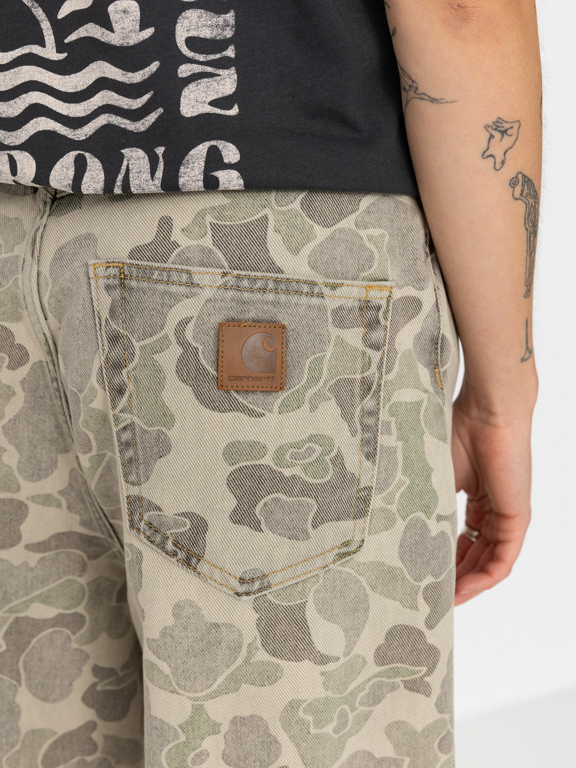 Pantaloni Carhartt WIP Duck Orell Wmn (camo duck/black)