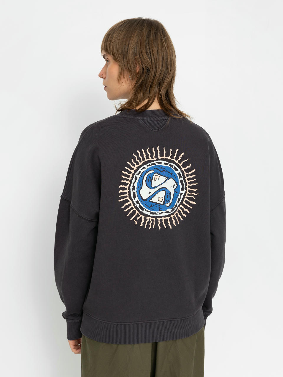 Hanorac Quiksilver Uni Oversized Crew Wmn (tarmac)