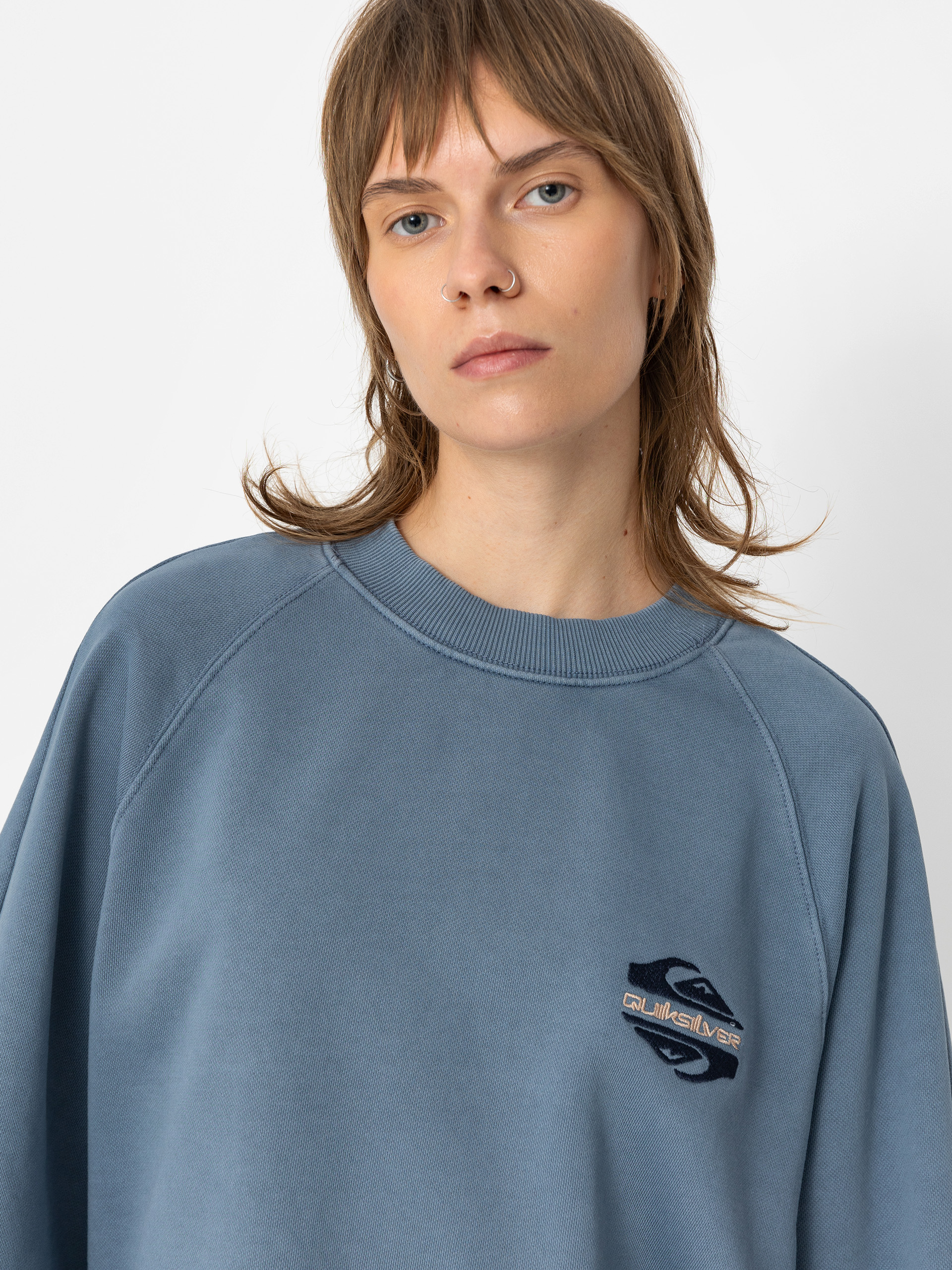 Hanorac Quiksilver Uni Crew Block Screen Wmn (vintage indigo)