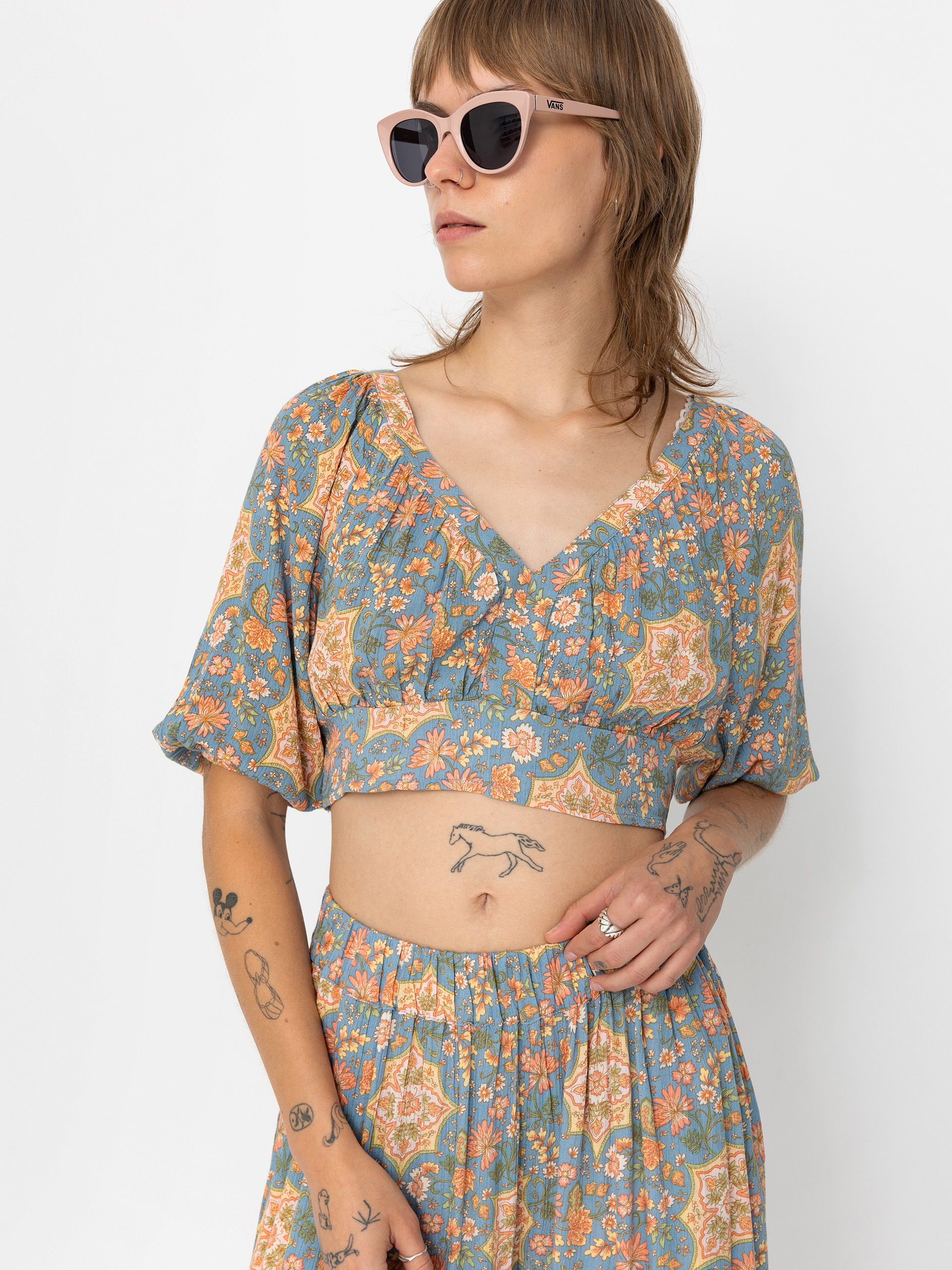 Tricou Billabong In The Palms Top Wmn (western sky)