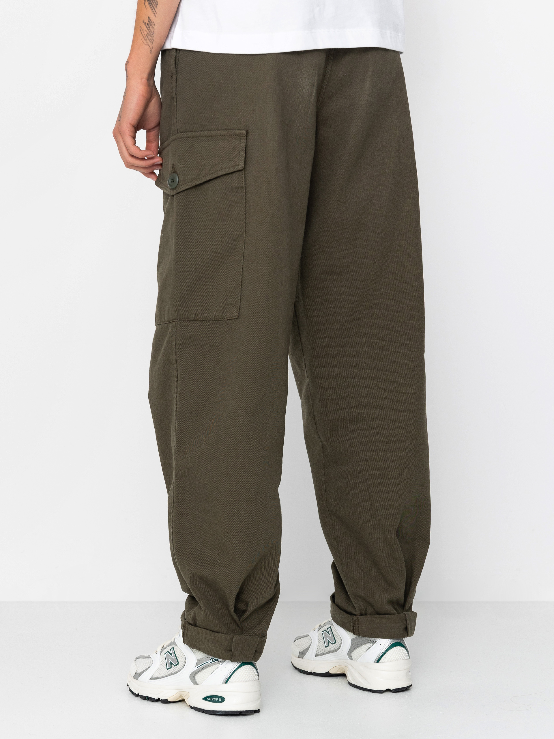 Pantaloni Carhartt WIP Collins Wmn (office green)