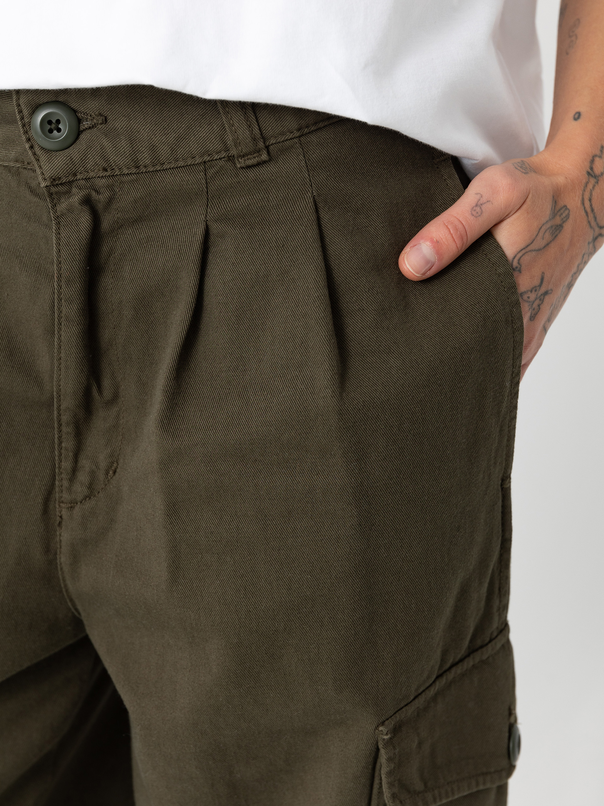 Pantaloni Carhartt WIP Collins Wmn (office green)
