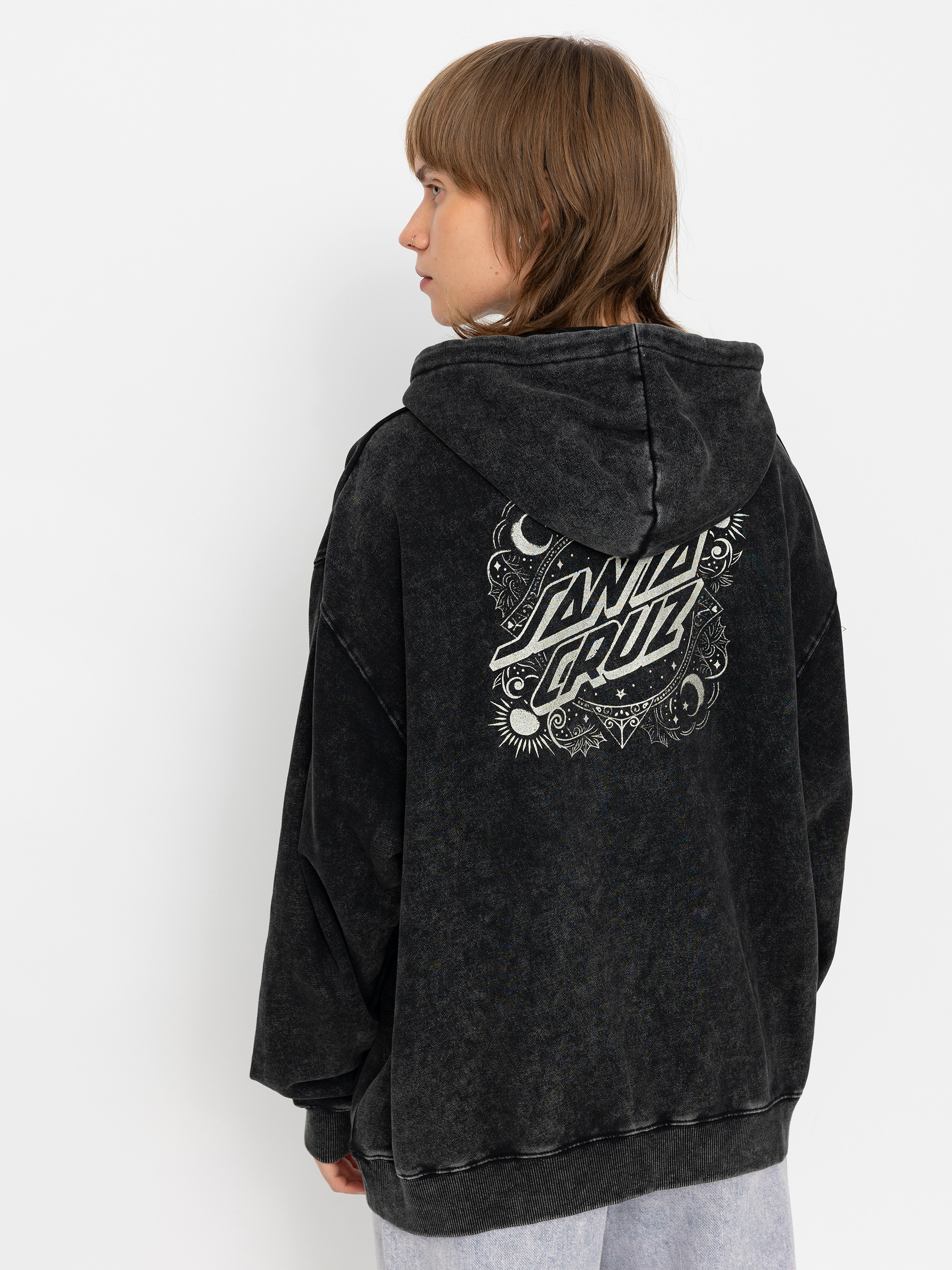 Hanorac Santa Cruz Ornate Dot Wmn (black acid wash)