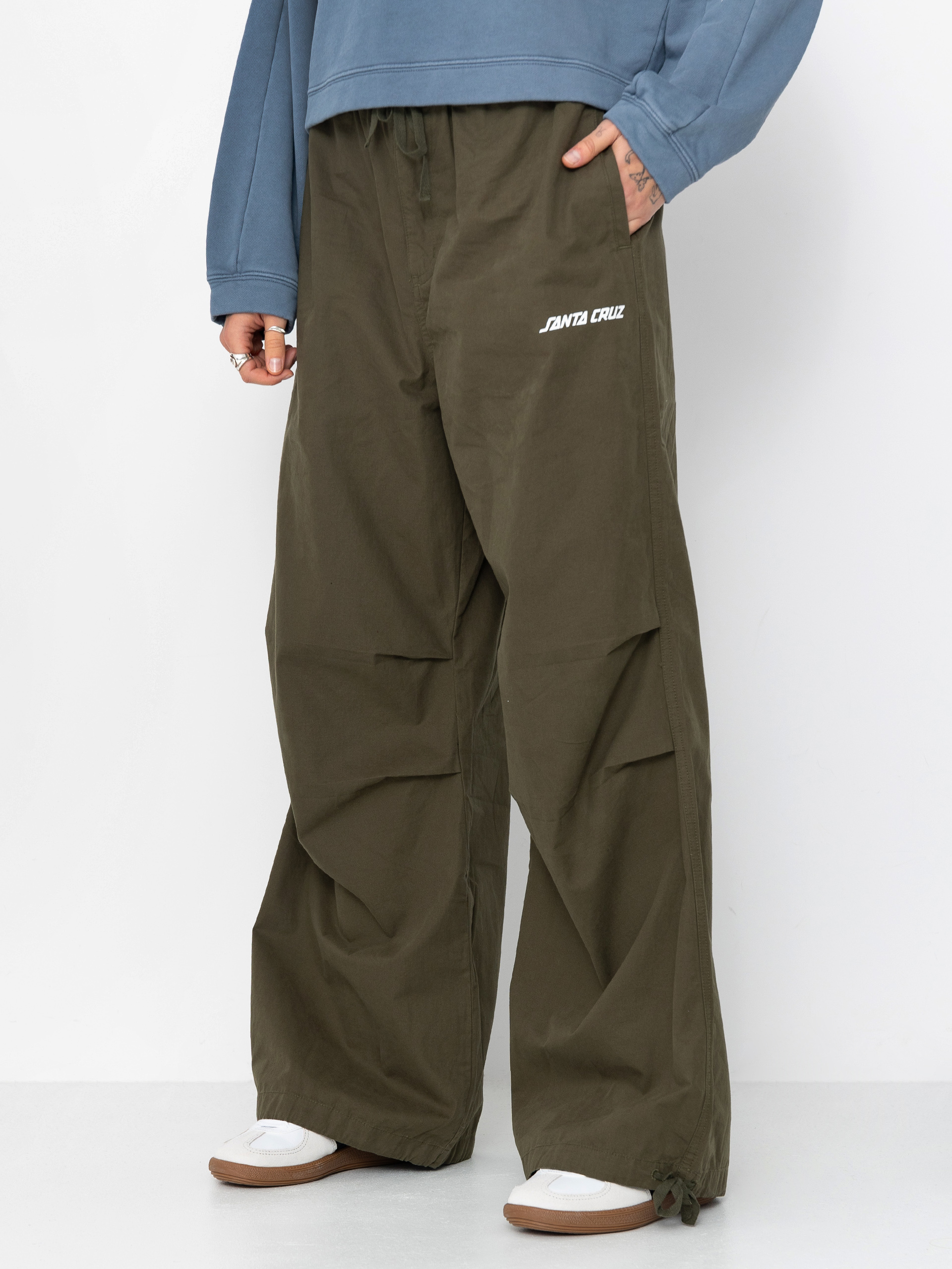 Pantaloni Santa Cruz Strip Parachute Wmn (khaki)