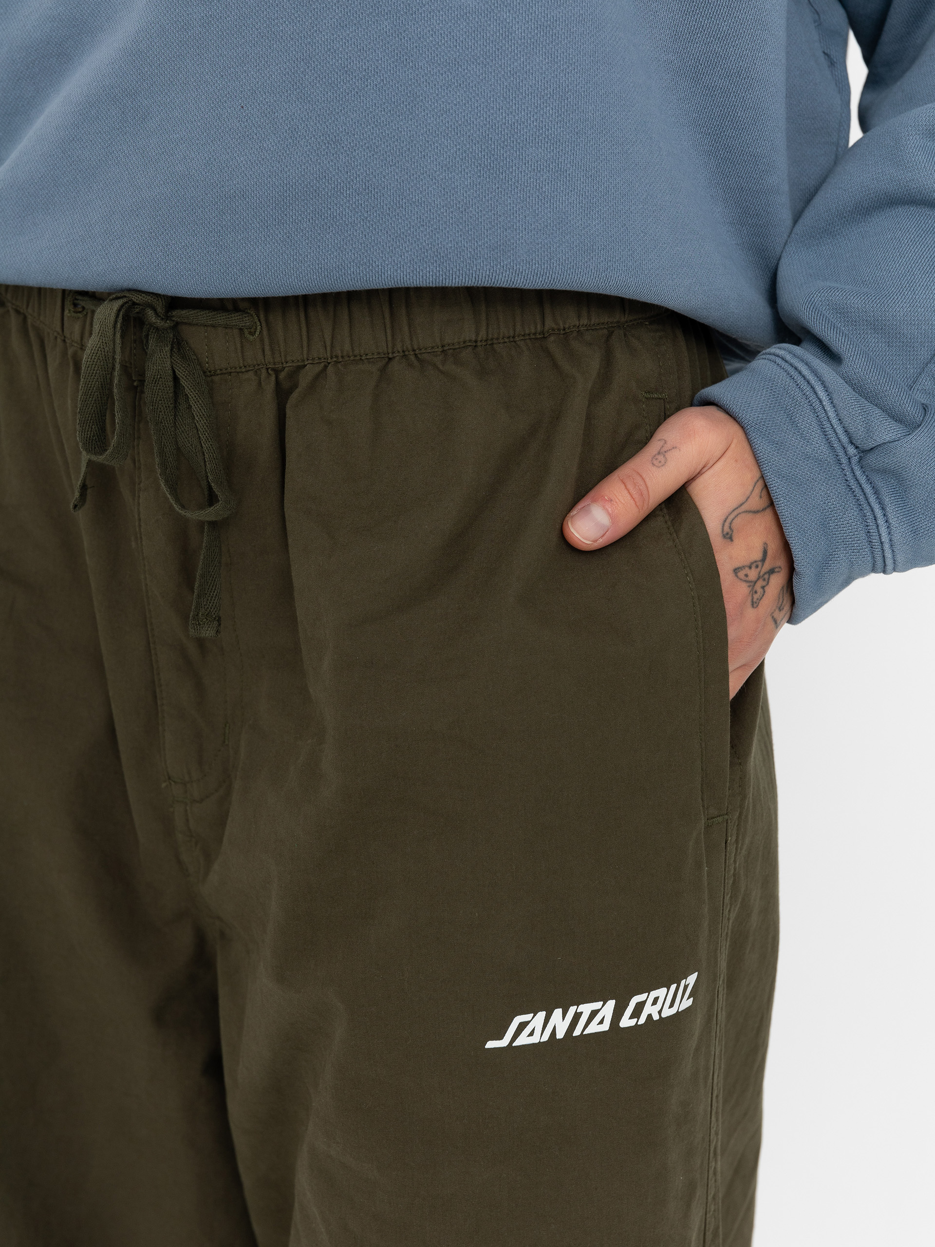 Pantaloni Santa Cruz Strip Parachute Wmn (khaki)