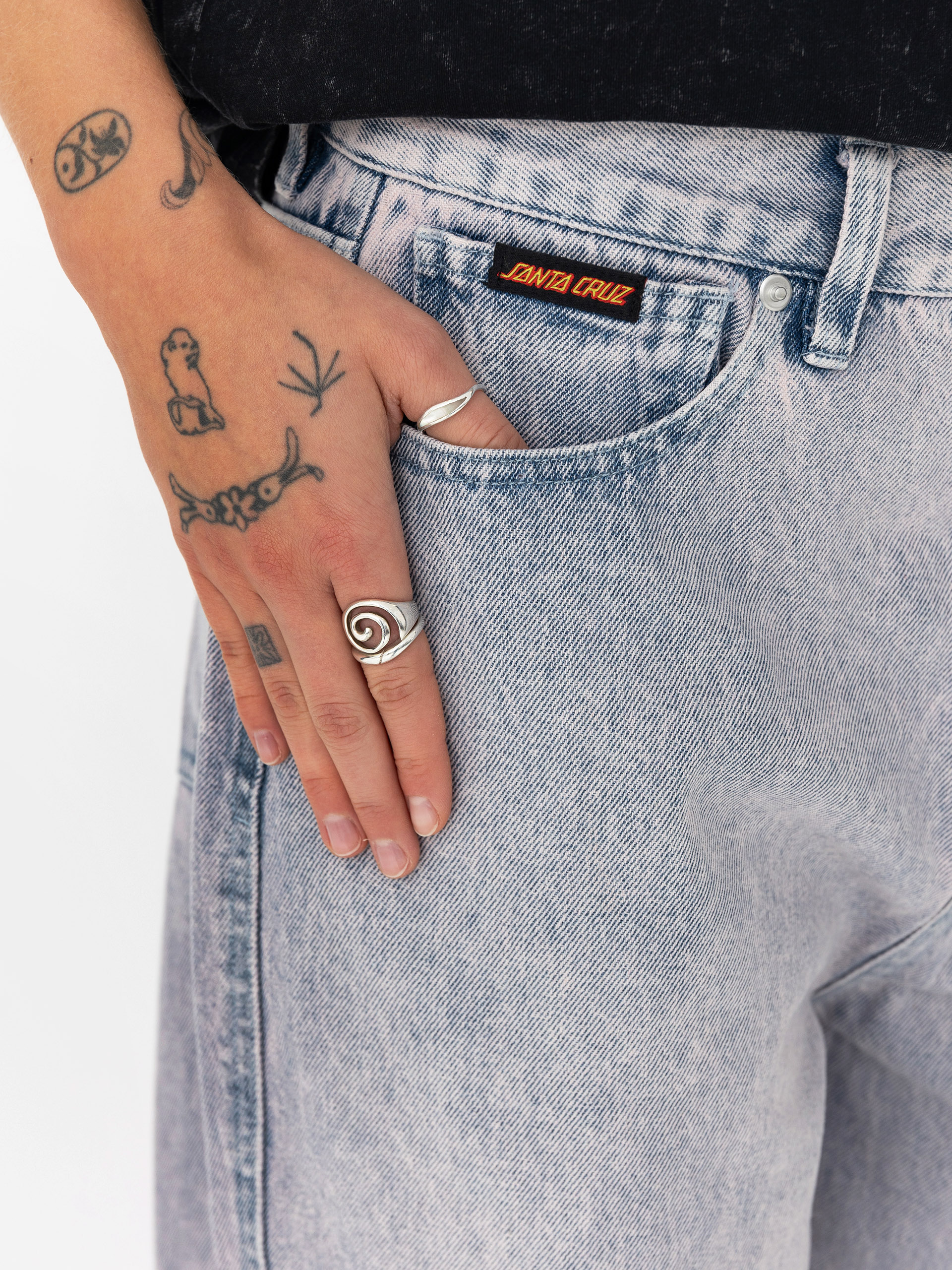 Pantaloni Santa Cruz Classic Baggy Jeans Wmn (rose quartz tint)