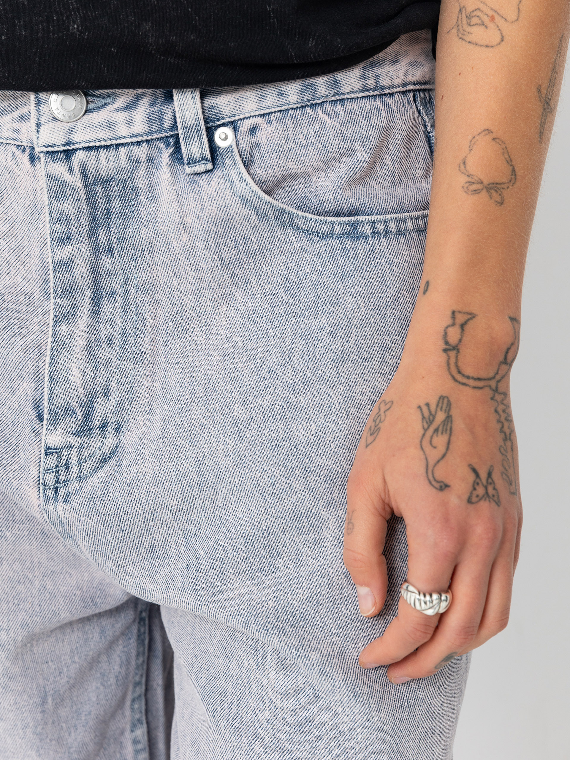 Pantaloni Santa Cruz Classic Baggy Jeans Wmn (rose quartz tint)